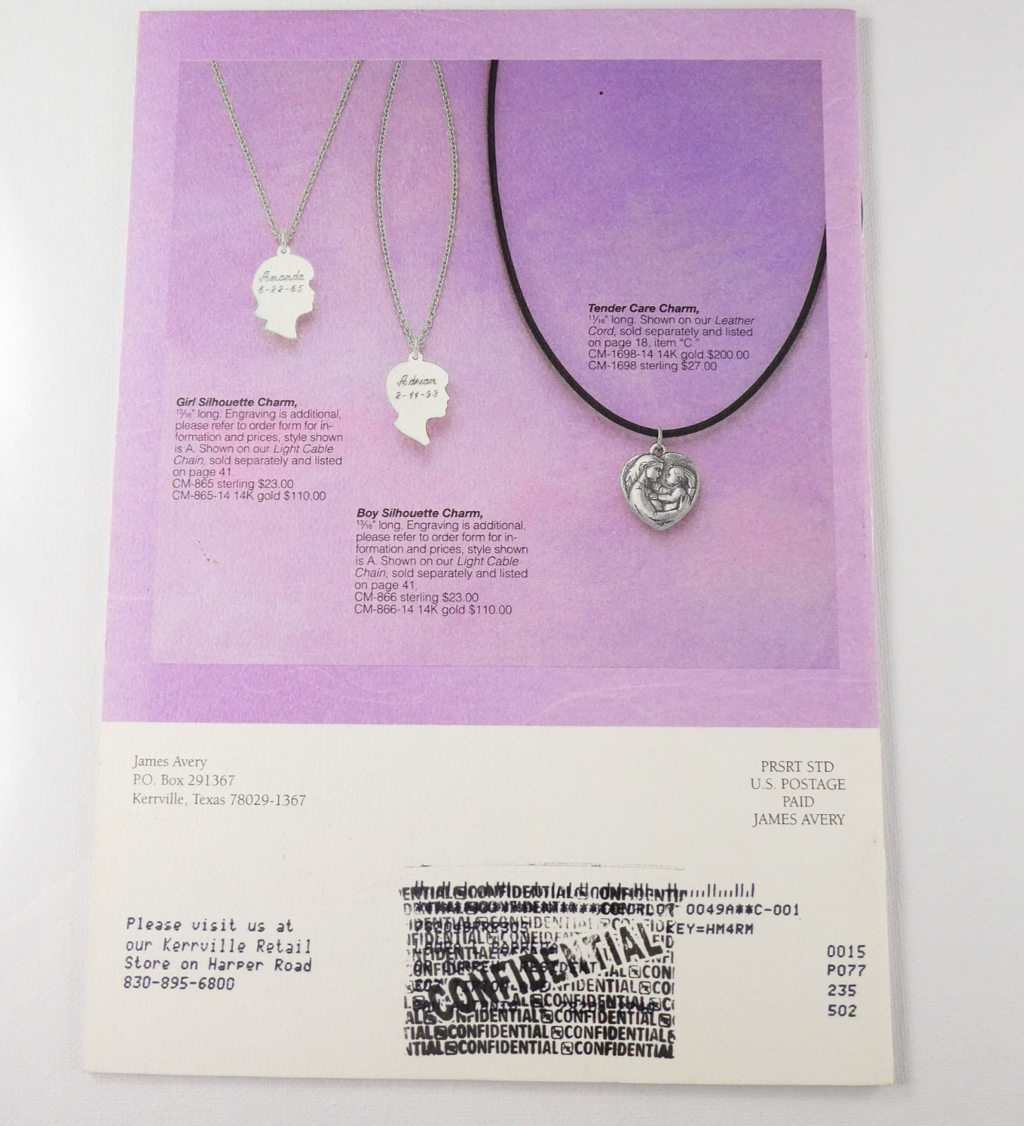 James Avery Catalog Mother’s Day 2008 Artisan Jewelry Lavender Cover
