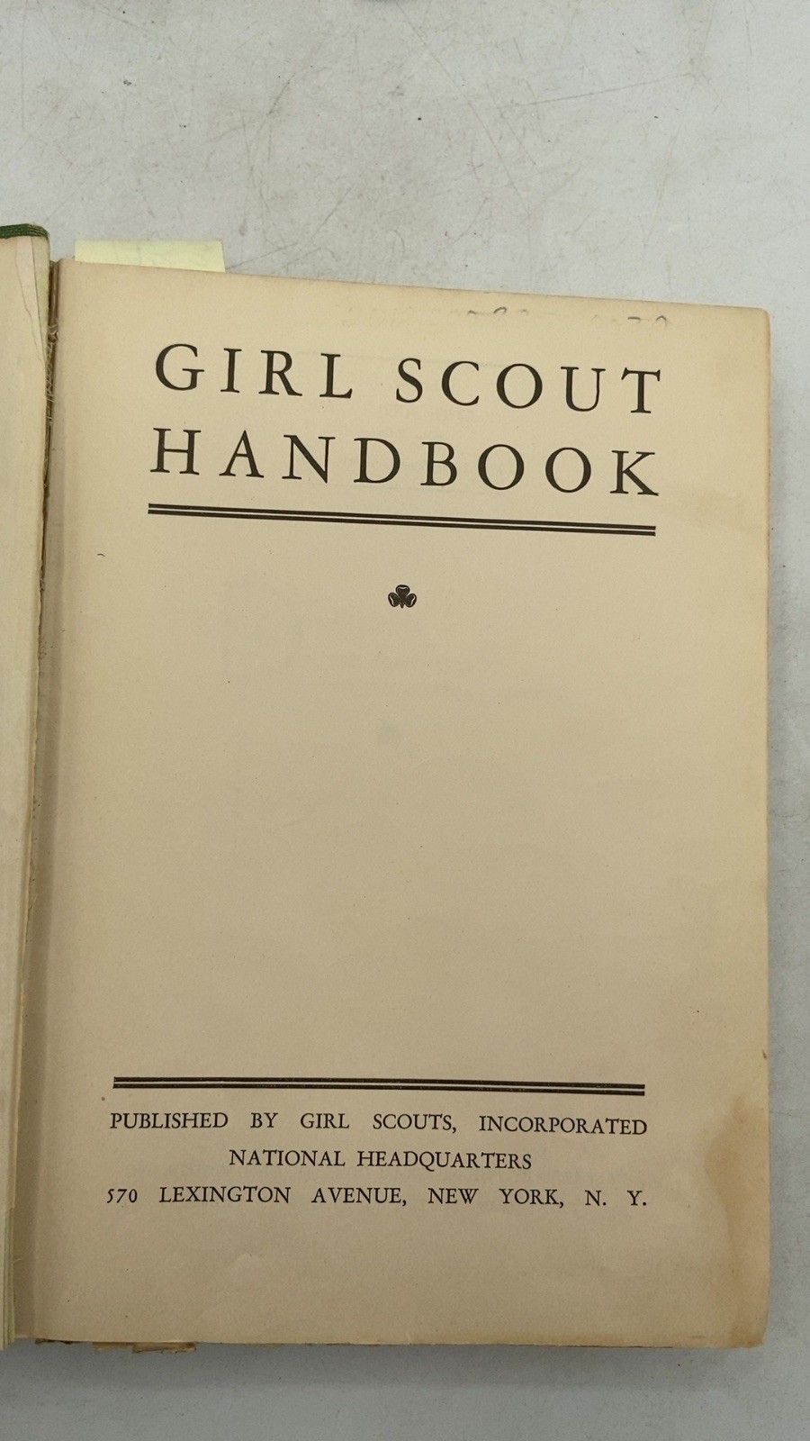 Girl Scout Handbook Girl Scouts, Inc. Hardcover New Edition 1933