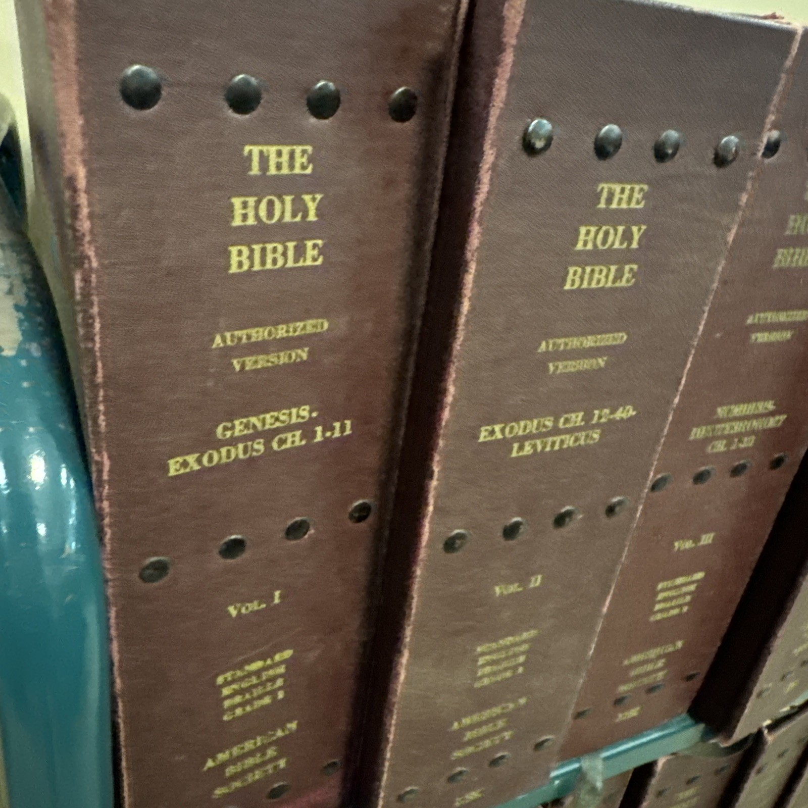 King James Version Braille Bible Complete Set 1-18 Standard English Braille