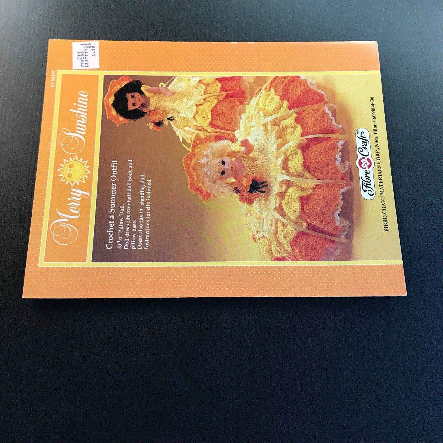 Merry Sunshine Crochet a Summer Outfit Doll Pillow Dress FCM197 Pattern Book