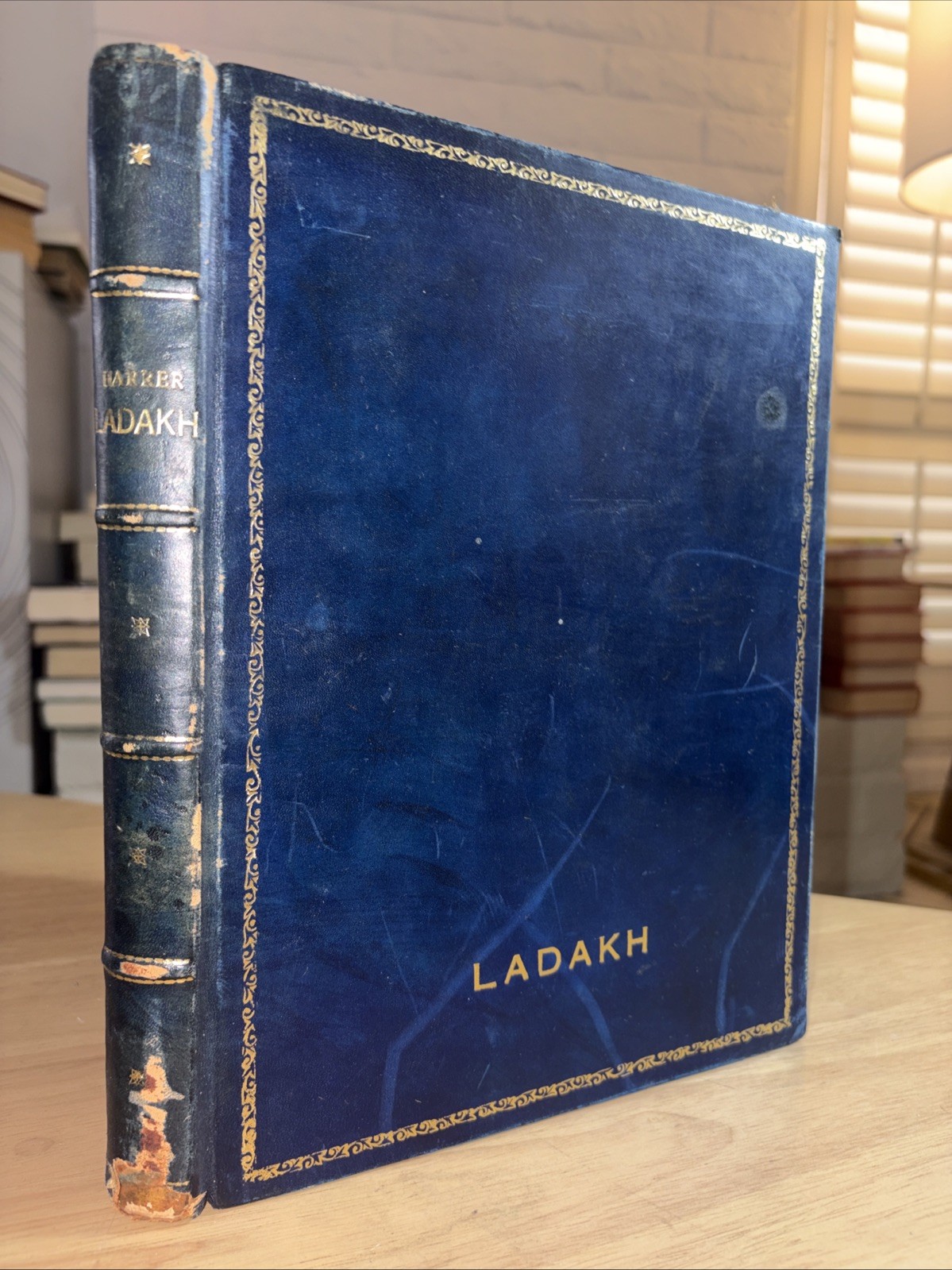 Ladakh Heinrich Harrer 1980 Leather 1st Ed Tibet Himalayas Seven Years Author