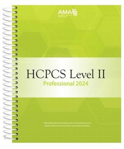 HCPCS 2024 Level II Professional Edition – Spiral-bound By AMA – GOOD