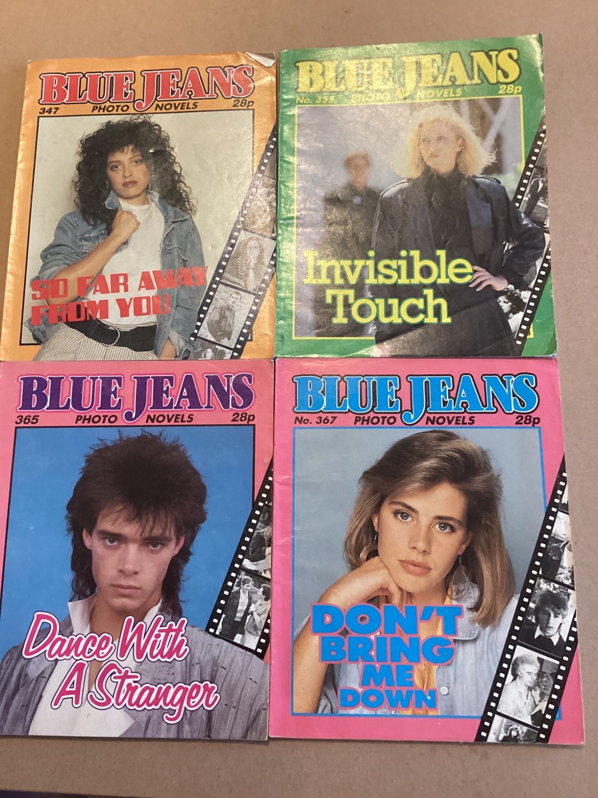 Four 1980s Vintage Blue Jeans Photo novels no.s 347, 355, 365 & 367 #39