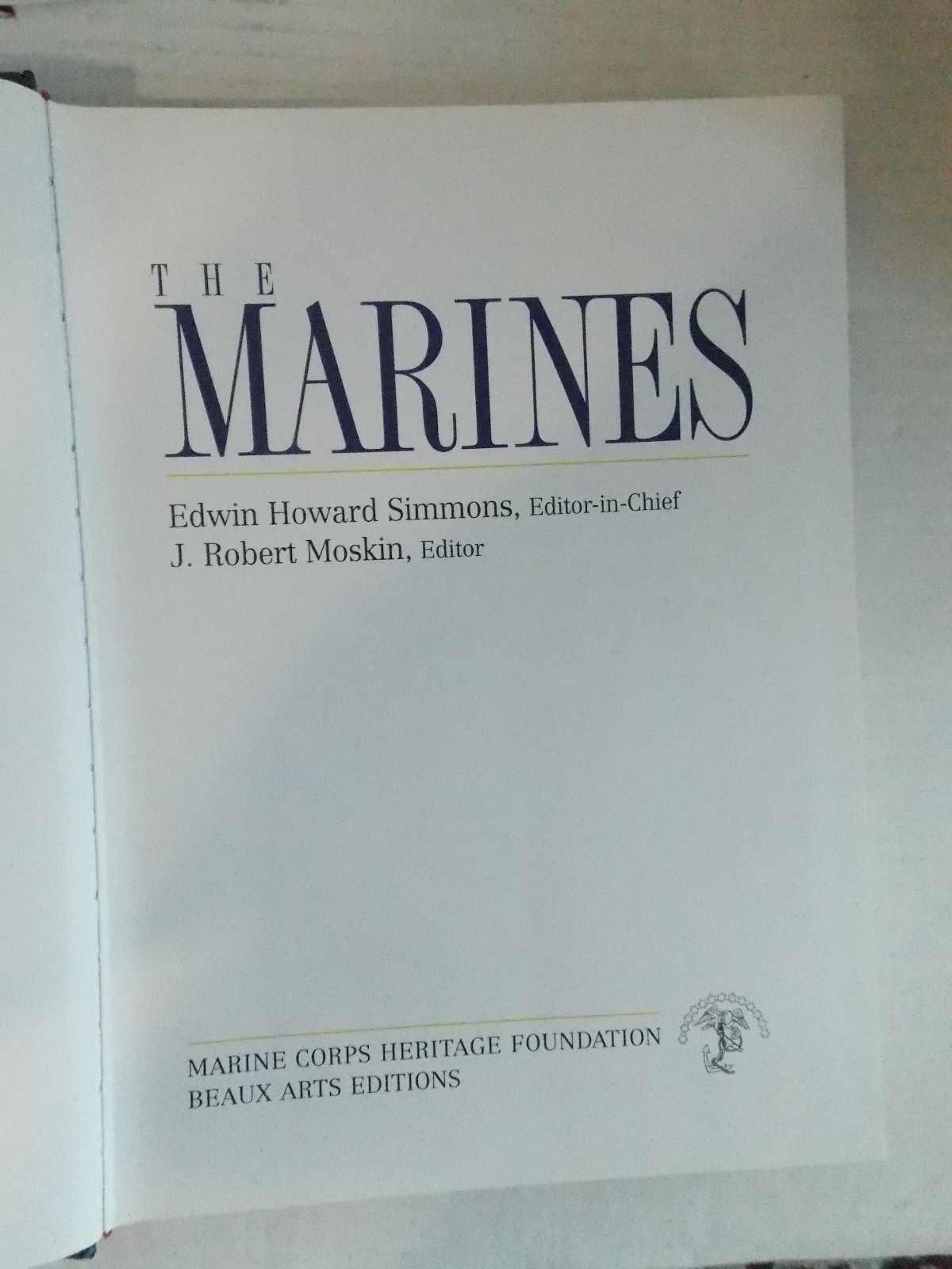 THE MARINES Marine Corps Heritage Foundation ILLUSTRATED BOOK 2012LARGE