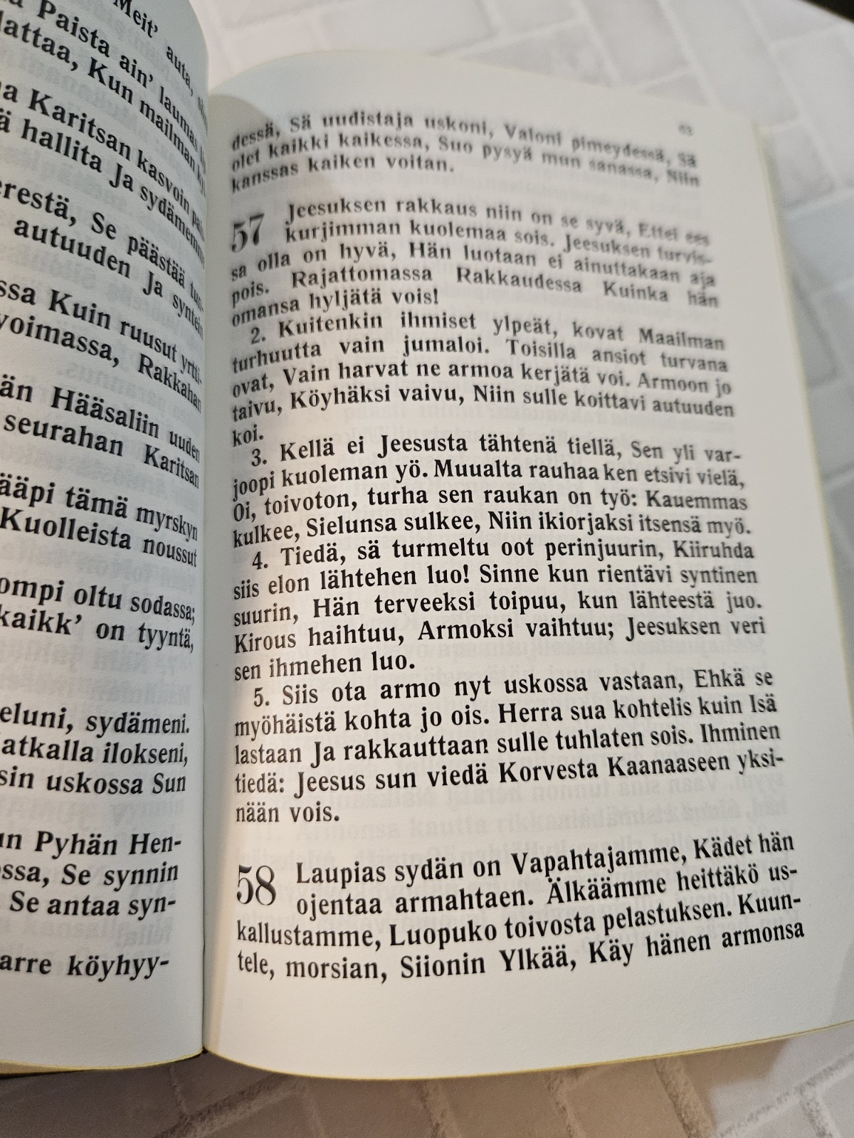 1977 Finnish Hymnal Prayer Book Siionin Laulut Ja Virsikirja Faux Leather…
