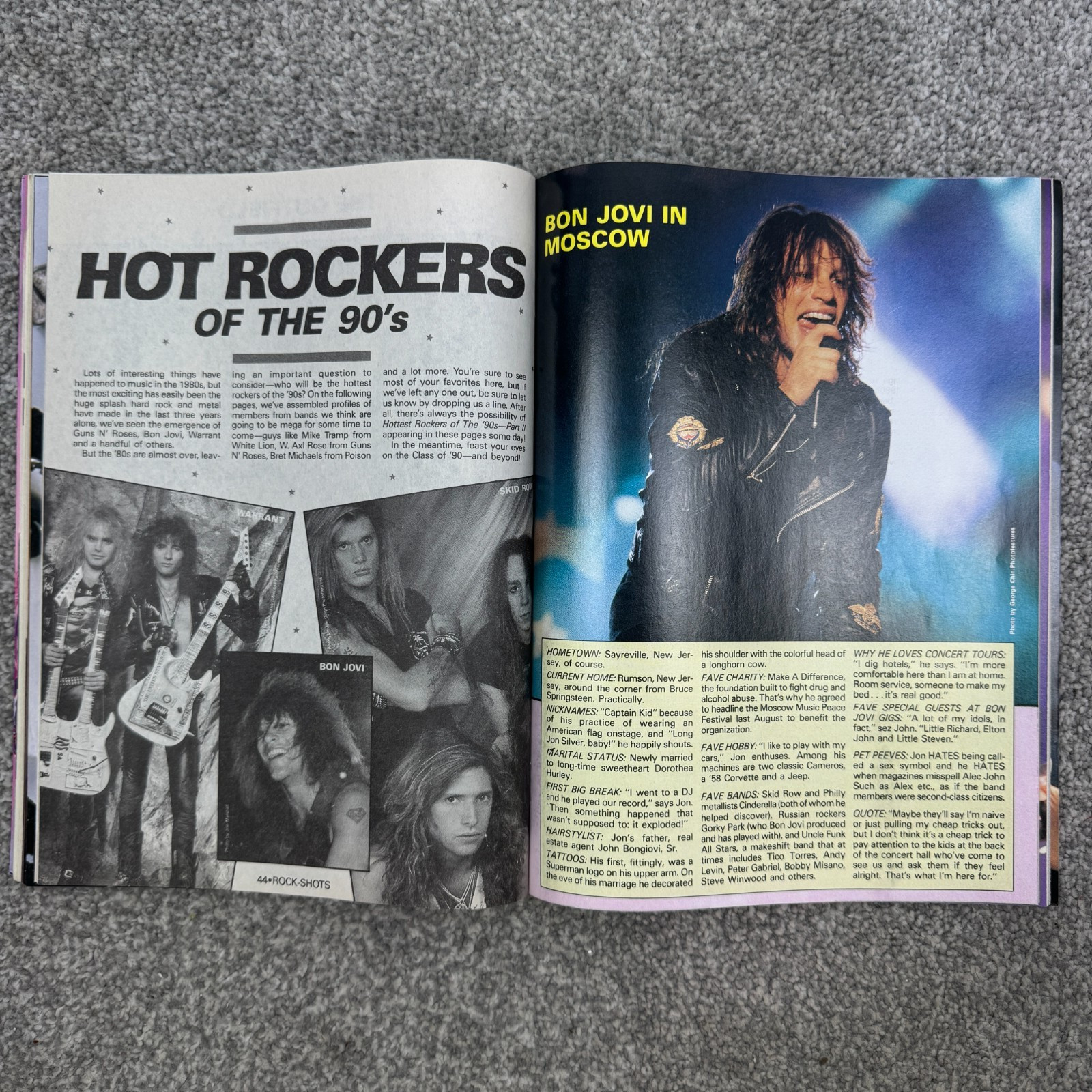 Creem Rock-Shots Magazines January 1990 NKOTB Milli Vanilli Warrant & Skid Row