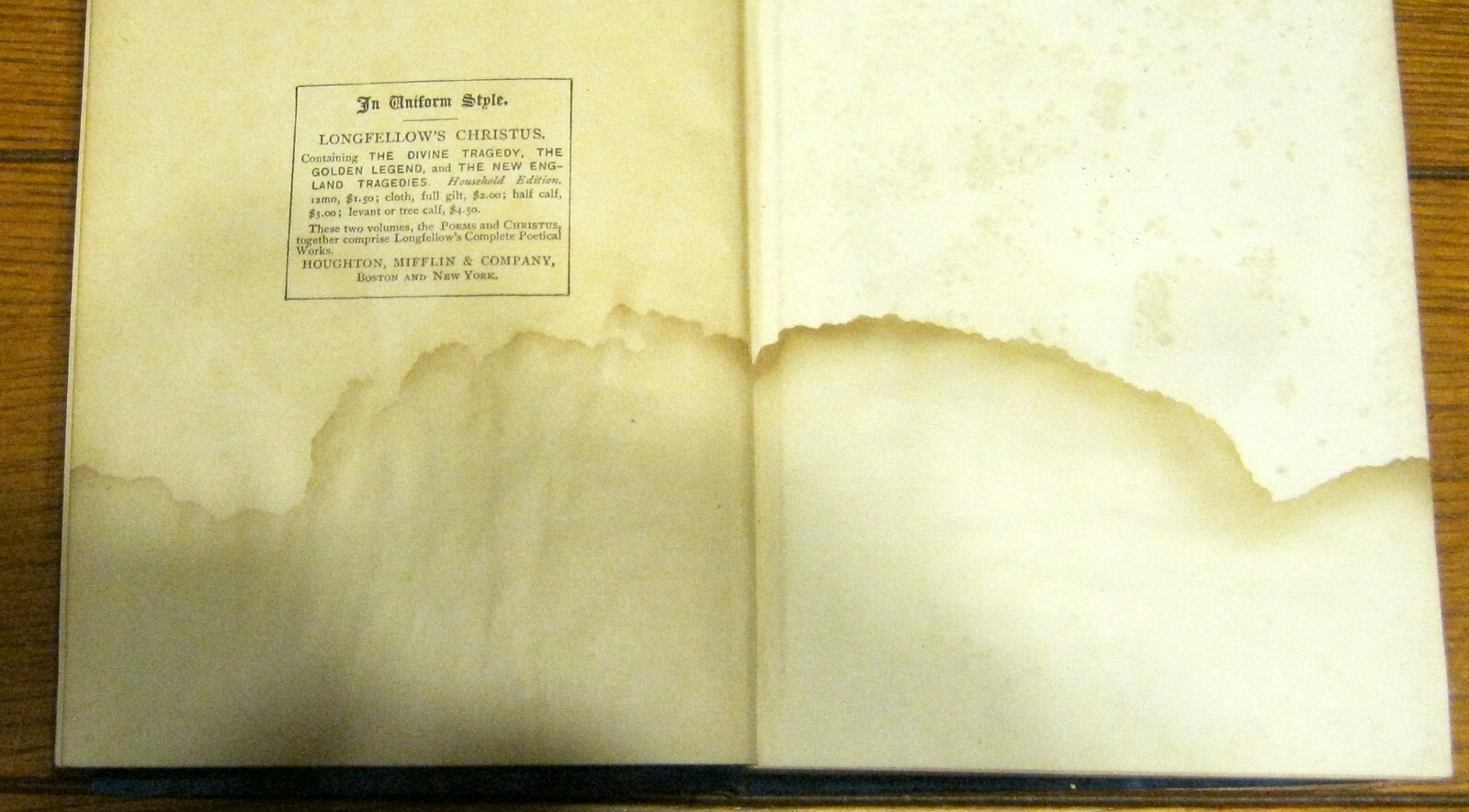 Longfellow’s Poems Household Edition of The Poets 1886 Hardcover 496 pages