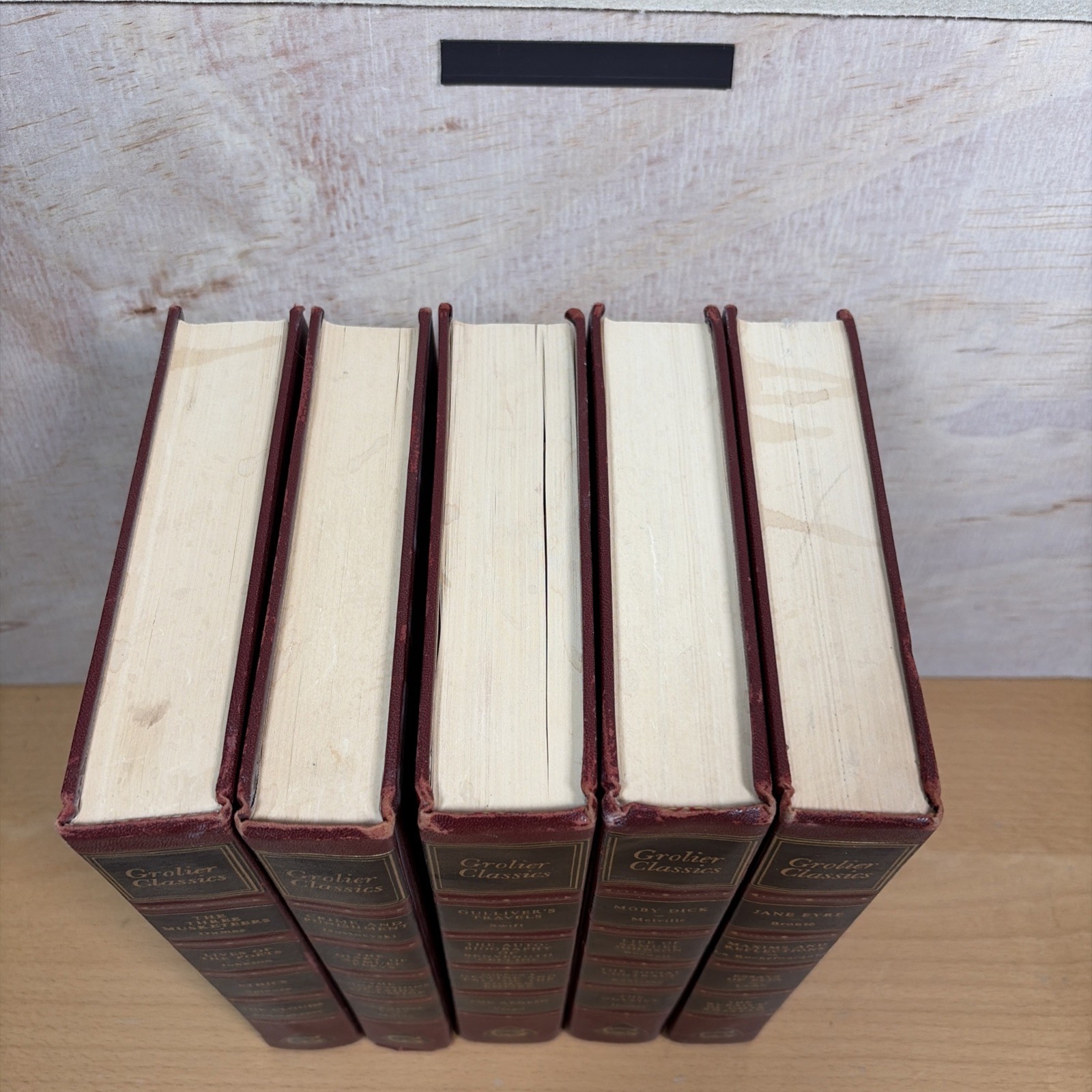 Hardcover Grolier Classics 20 Books in 5 Volumes (1955-1957) VTG