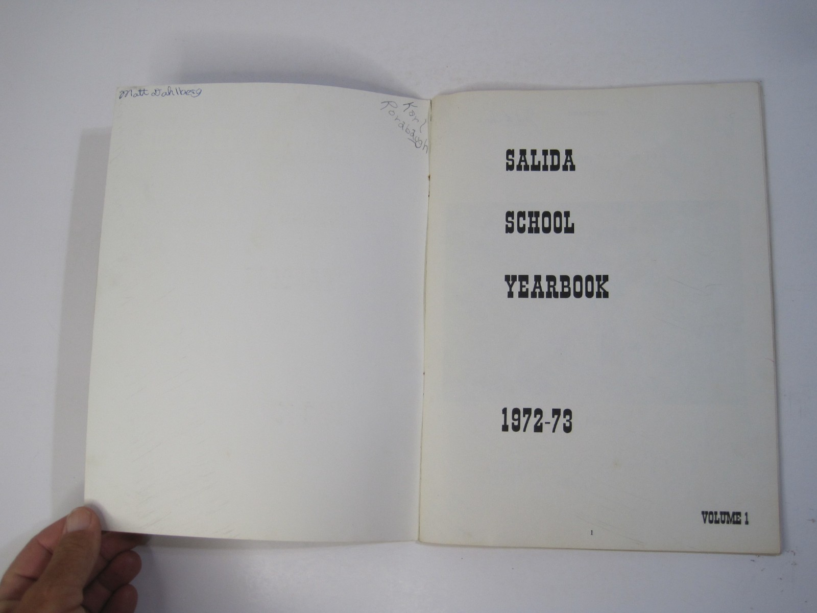 Salida School Yearbook 1972-73 Volume 1 – Staple Bound Paperback – California