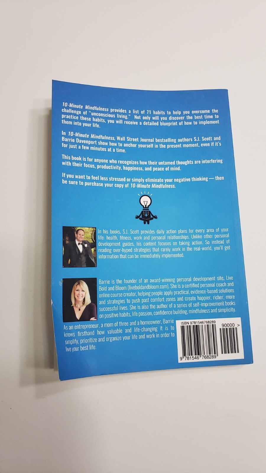 10-Minute Mindfulness By S.J. Scott & Barrie Davenport (2017, Paperback)