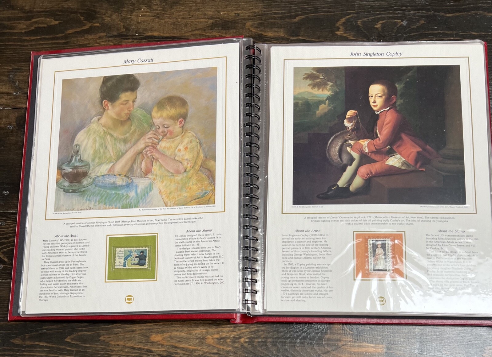 American Artist Stamp Panels – Complete Set ~ Stamp Book Collection