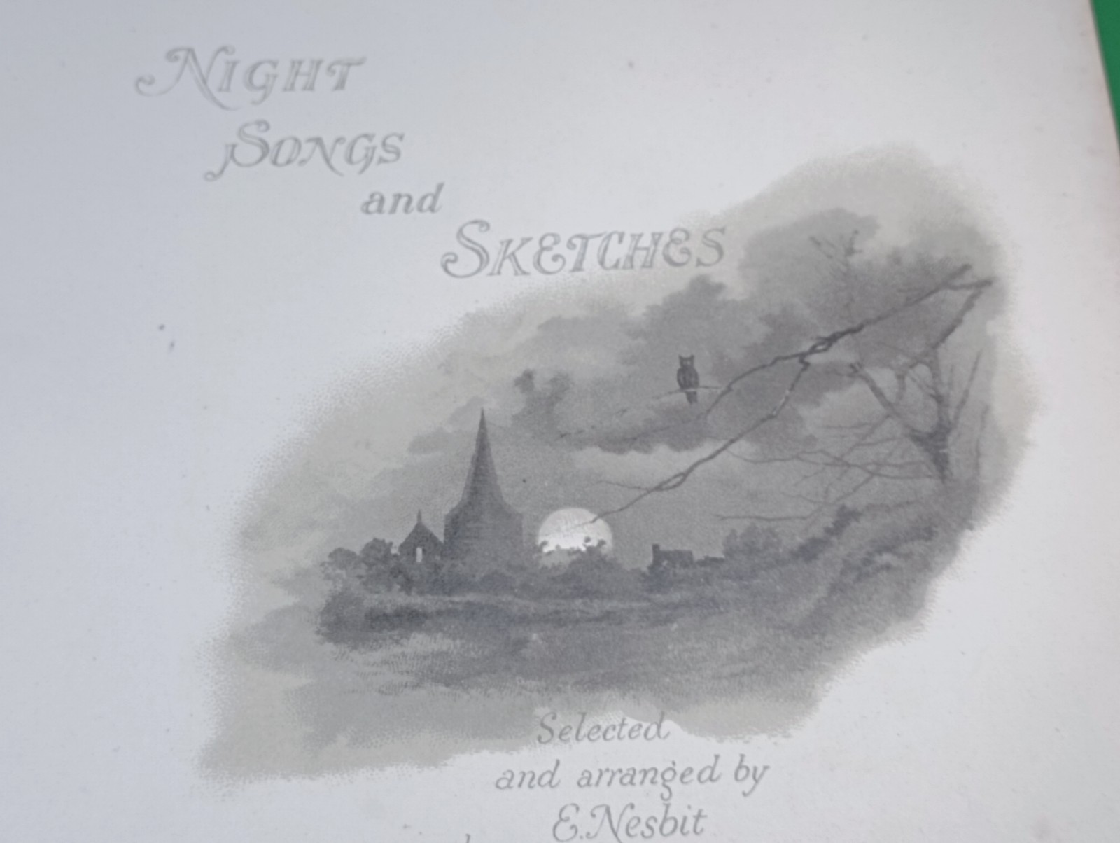 1888 Night Songs and Sketches Edith Nesbit Robert Mack Victorian Gothic Poetry