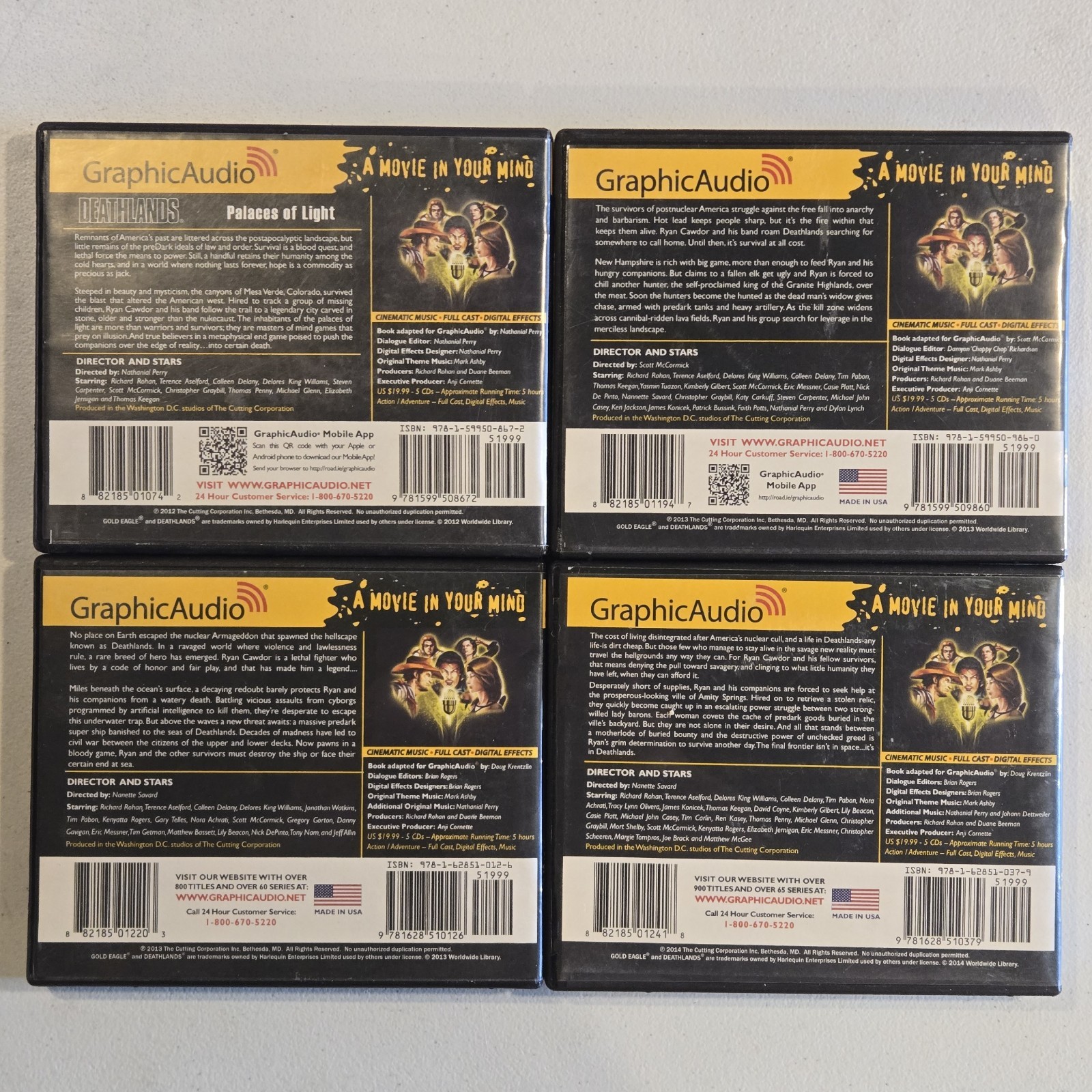 Deathlands – 104 + 110 + 112 + 113 – GRAPHICAUDIO CD – 2012-2014 – LOT OF 4