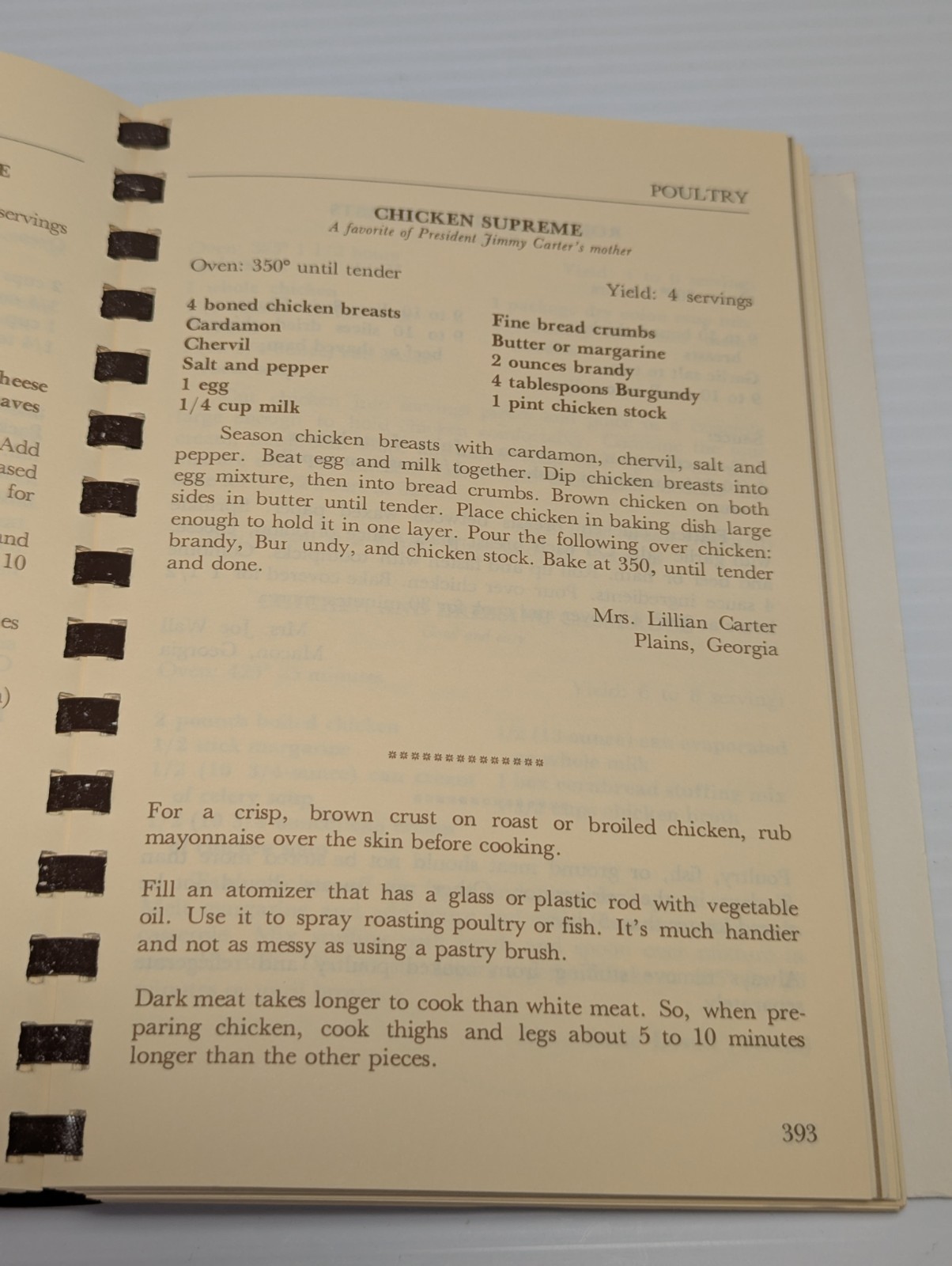 A Taste of Georgia Southern Cookbook Newnan Junior Service League 1994 592 pages
