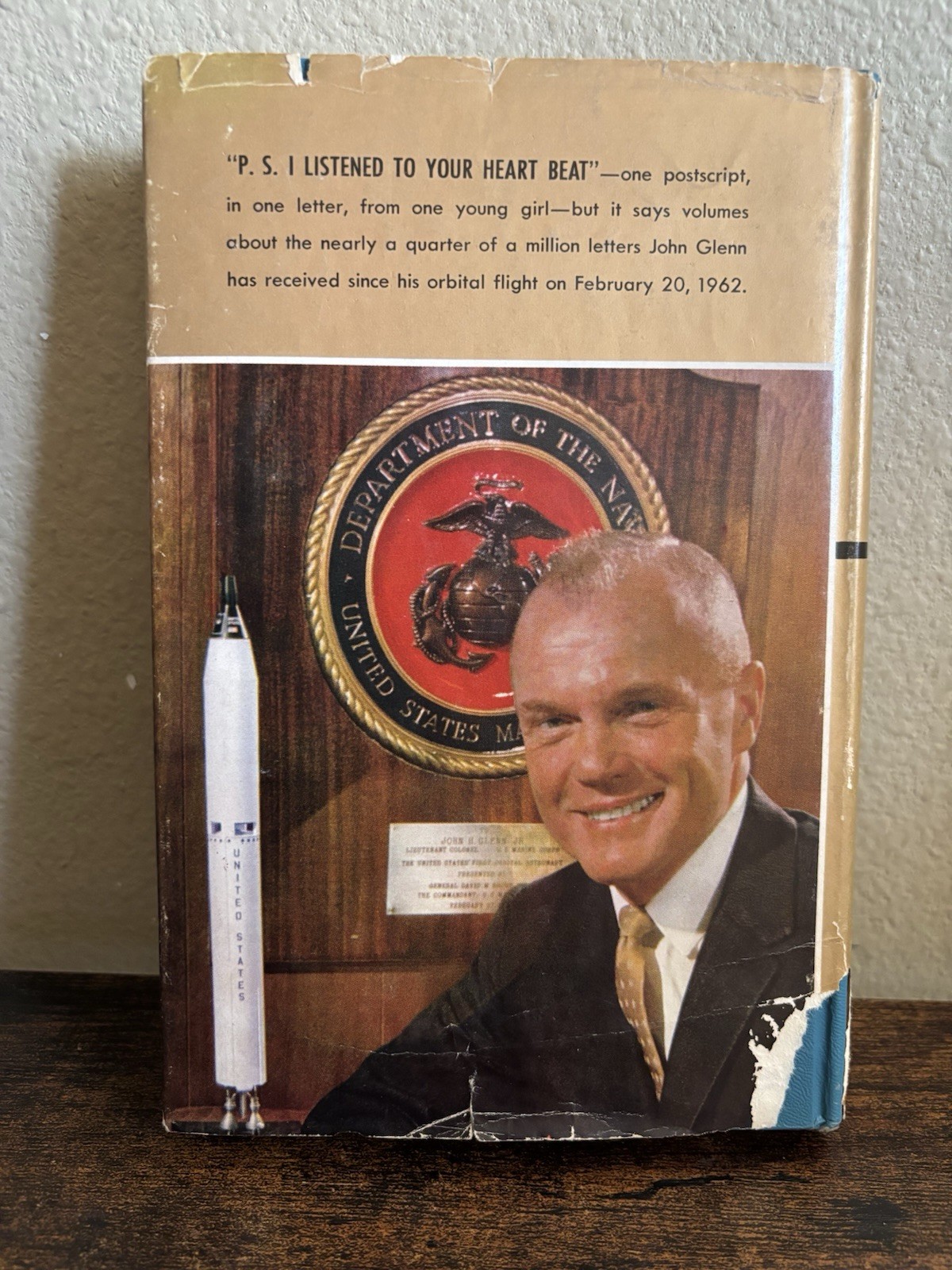 P.S. I Listened To Your Heartbeat Letters To John Glenn 1st 1964 Signed Auto DJ