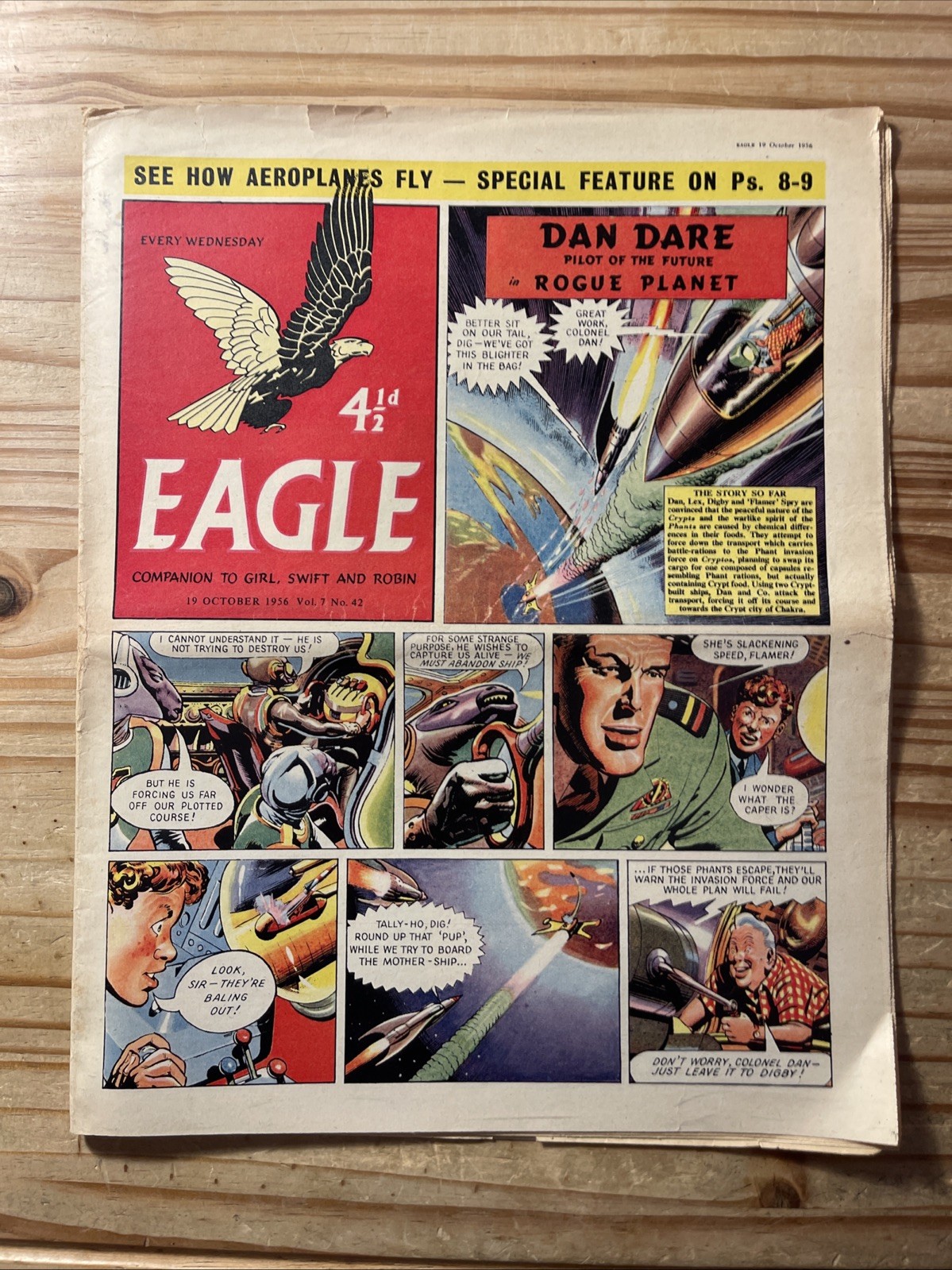 Eagle Comic X10 G to VG 1956 Vol 7 #40 to 49 Consecutive, Dan Dare