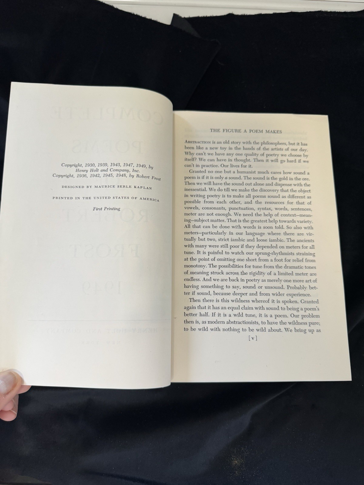 1948 Henry Holt Co First Edition Robet Frost Complete Poems of Robert Frost 1949