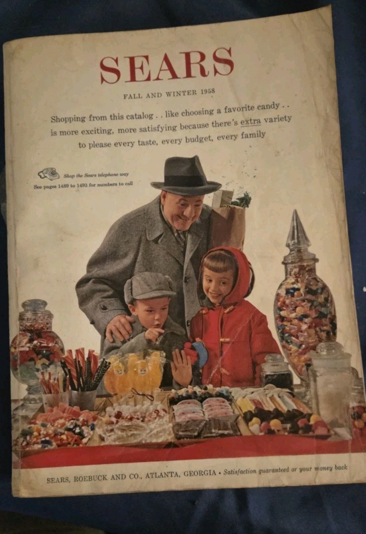 SEARS 1958 FALL AND WINTER CATALOG OVER 1500 PAGES RARE HTF CHRISTMAS 50s USA