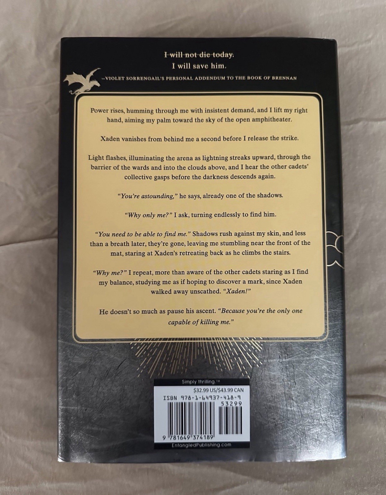 Onyx Storm (The Empyrean Ser.) Hardcover w/ Dust Jacket by Rebecca Yarros