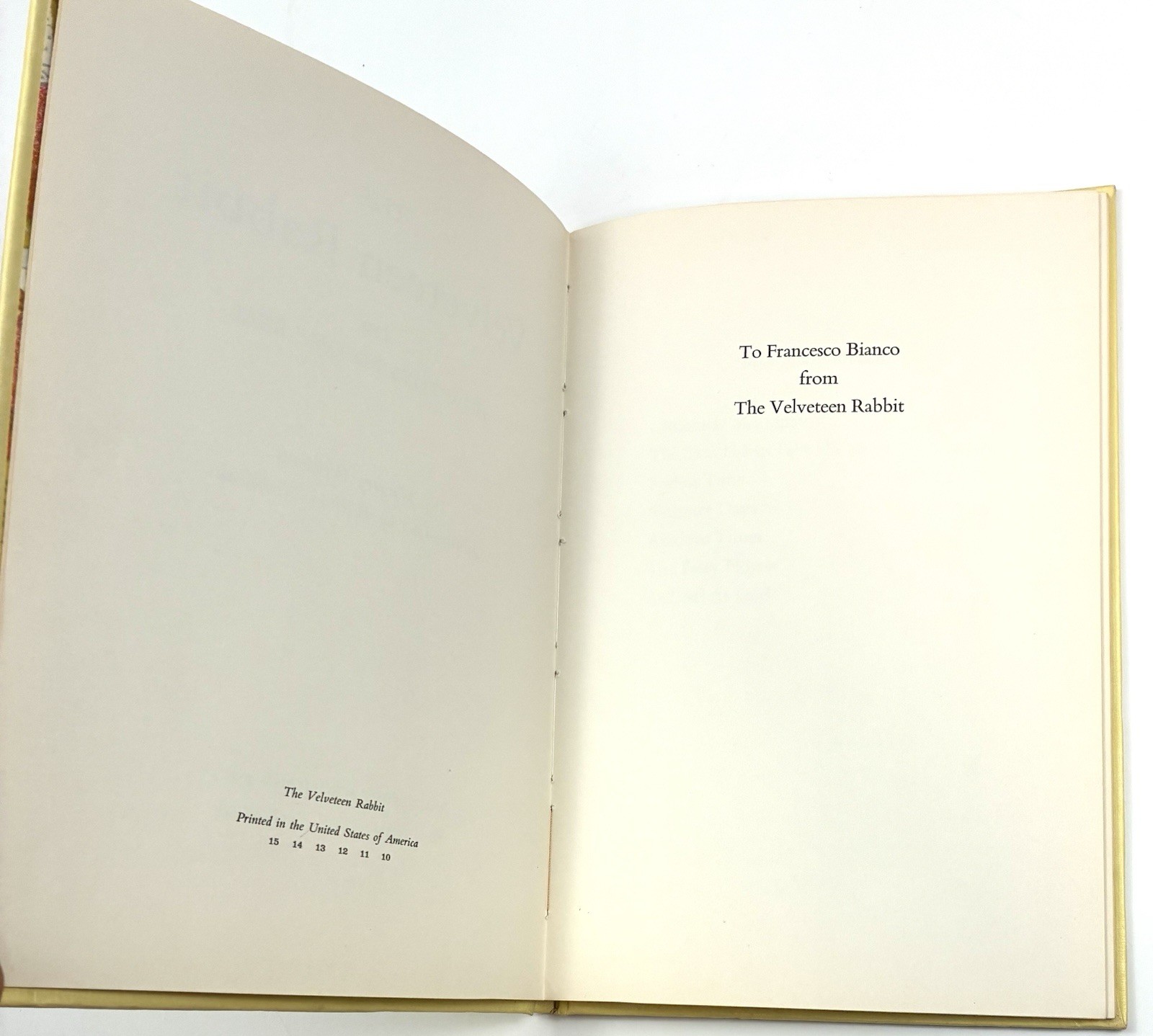 🔥The Velveteen Rabbit Margery Williams HC DJ 1st Ed 10th print NICE