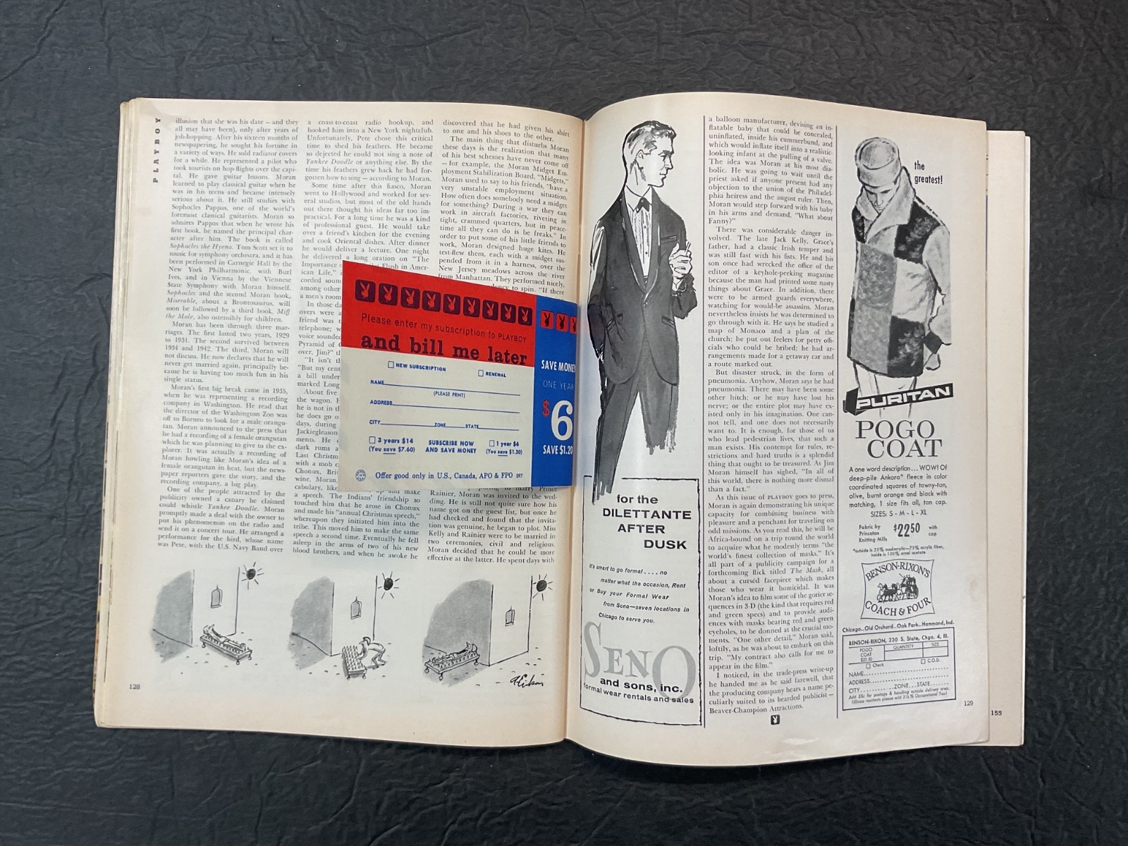Playboy Magazine September 1961 Vargas Girl Centerfold Solid Condition