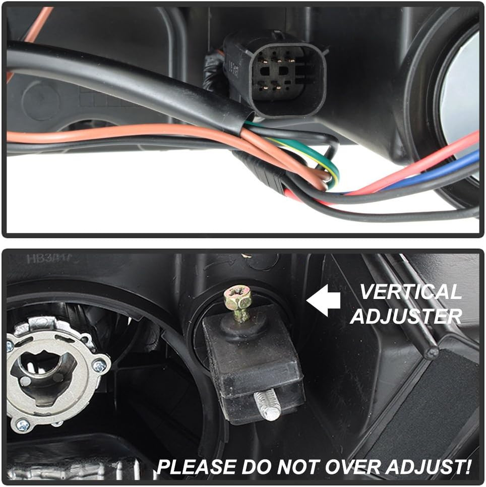 – for 2015-2022 Chevy Colorado Black Housing Smoked Lens LED Tube Dual Projector