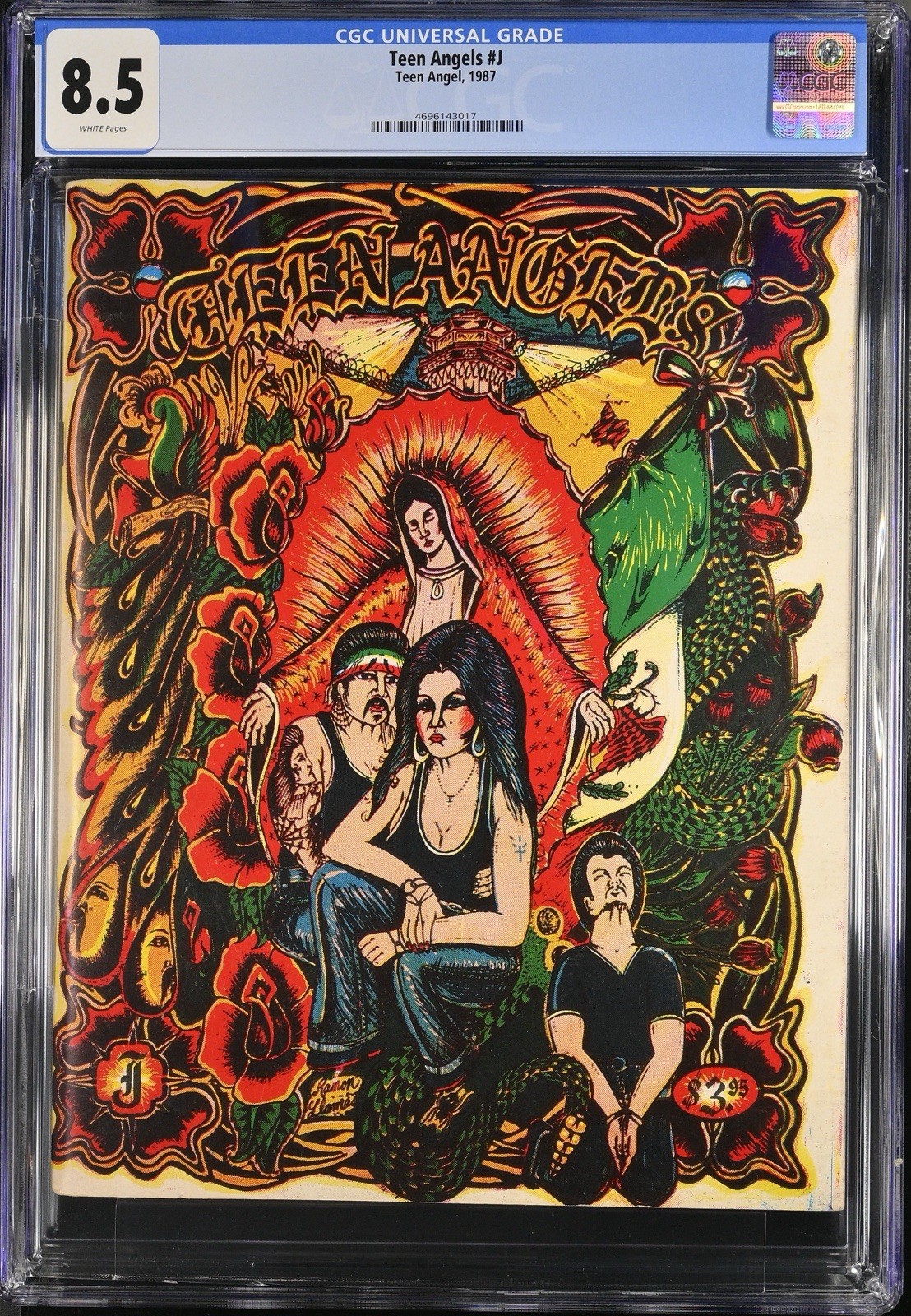 TEEN ANGELS “J”🔥EXTREMELY RARE ALPHABET ISSUE🔥CGC 8.5🔥ELITE GEM🔥TATTOO ART