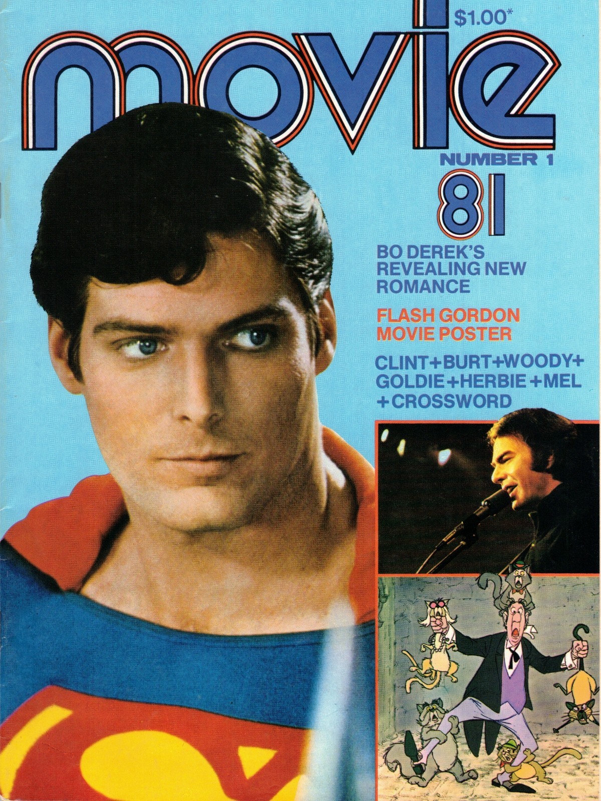 🟢 MOVIE 81 Superman Christopher Reeve Flash Gordon Bette Midler Disney Scorsese