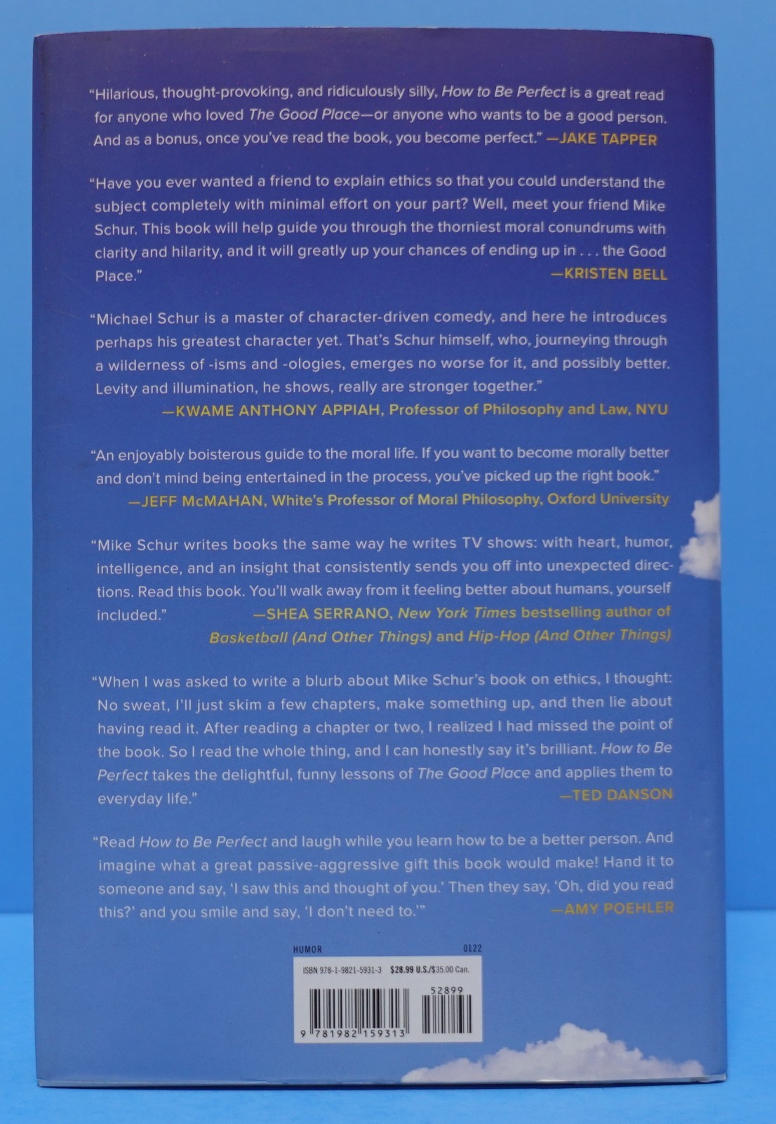 HOW TO BE PERFECT BY MICHAEL SCHUR, SIGNED-INSCRIBED-NOT PERSONALIZED