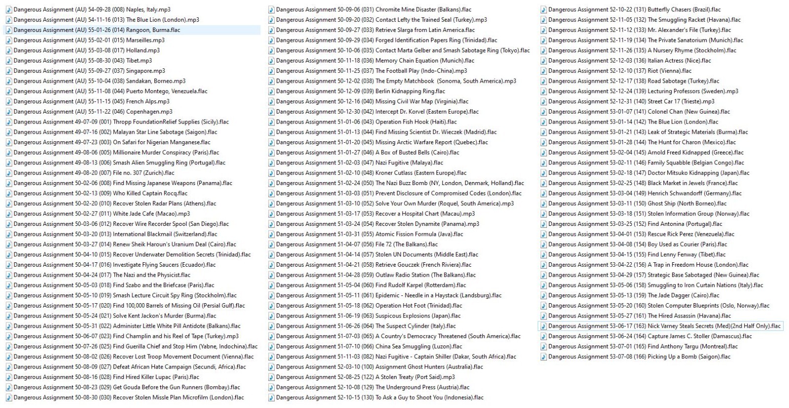 DANGEROUS ASSIGNMENT 113 Choice Radio Shows OTR MP3 On USB Flash Drive
