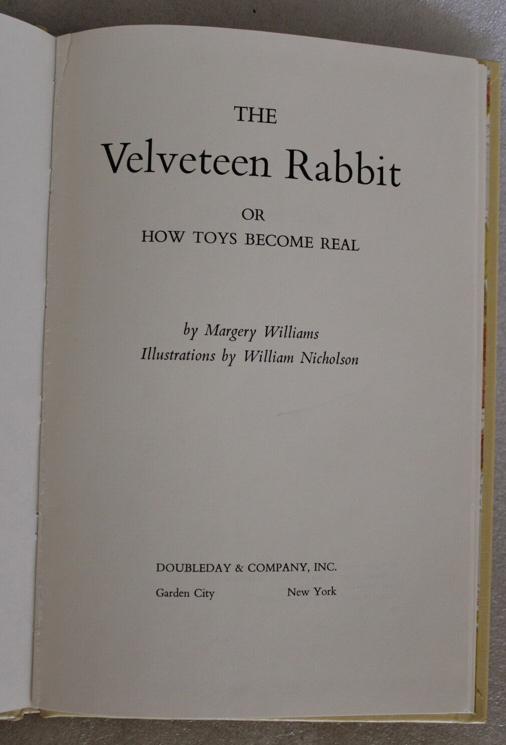 The Velveteen Rabbit – Margery Williams HardCover w/ Dustjacket