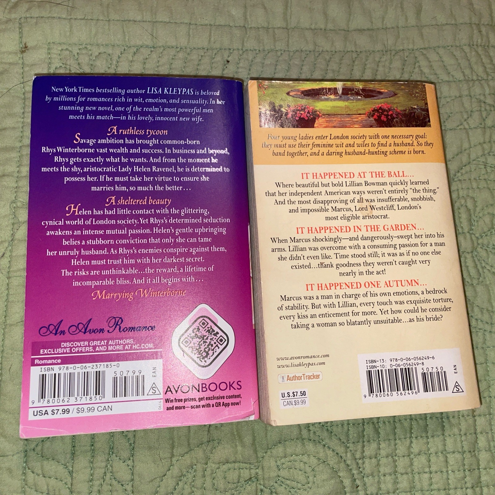 Lot 4 Lisa Kleypas Books Mine Till Midnight Happened One Autumn ALL Stepback