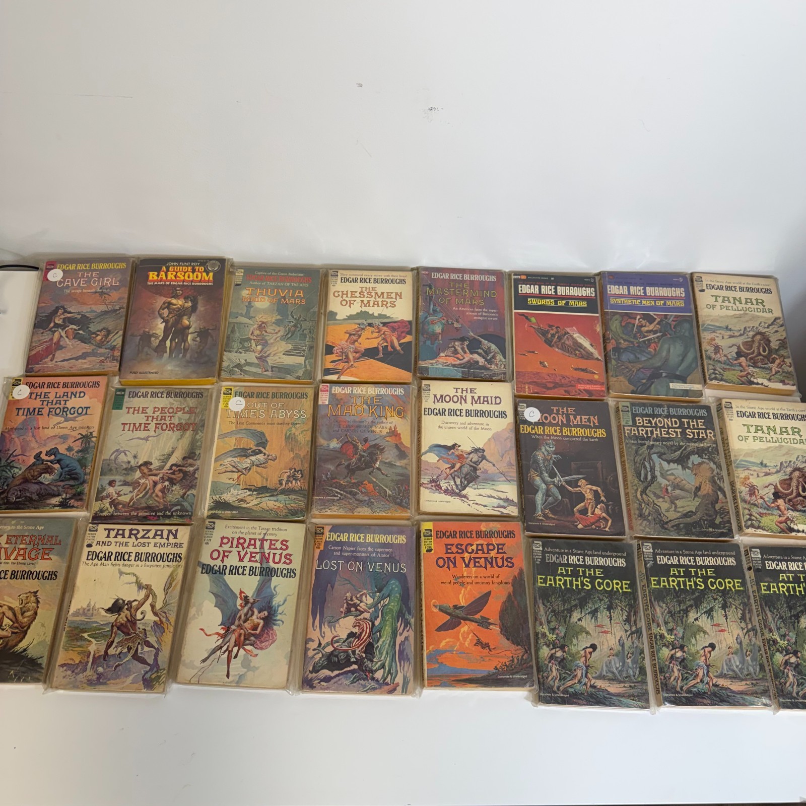Edgar Rice Burroughs Lot Of 36 Vintage Paperback Books
