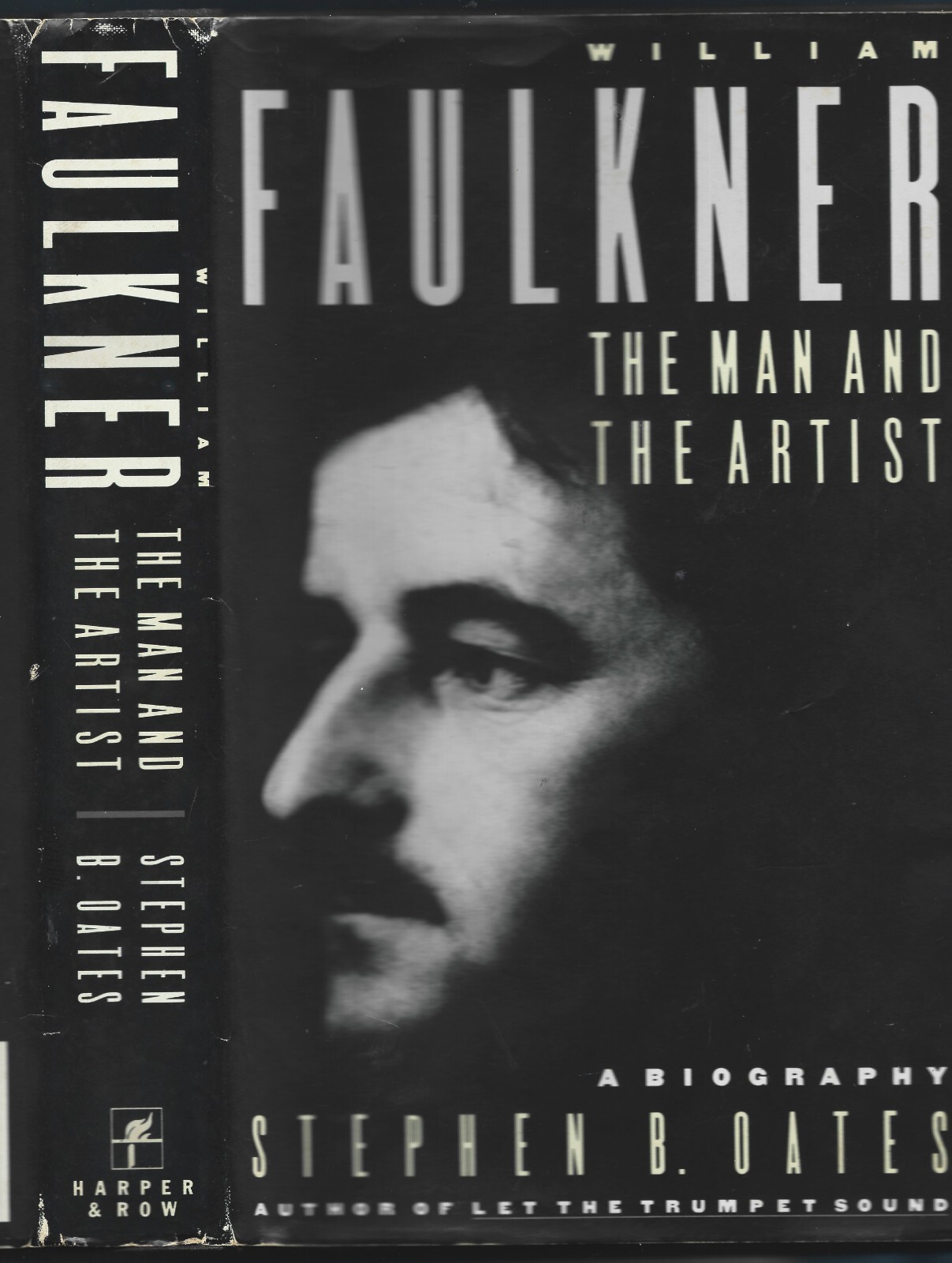 William Faulkner-The Man & Artist HB w/dj-1987-Stephen B. Oates-364 pages-1st Ed