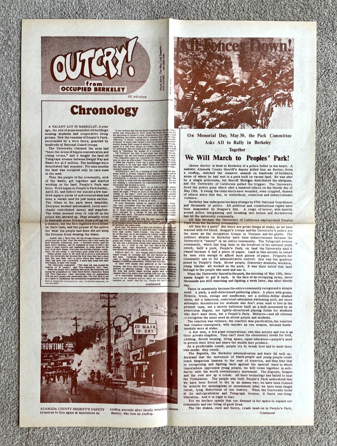 OZ MAGAZINE No.21 with Outcry and Running Man inserts.