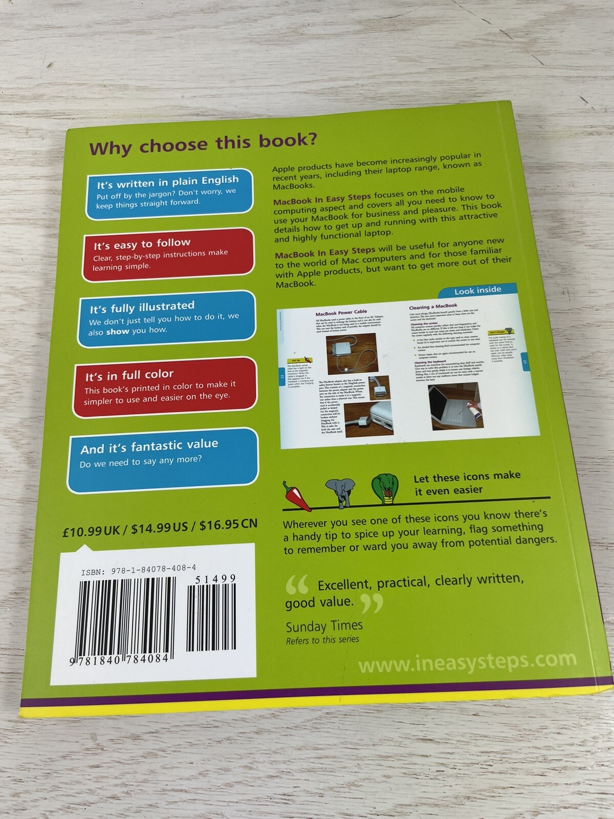 In Easy Steps Ser.: MacBook : Move with the Times by Nick Vandome (2011,…