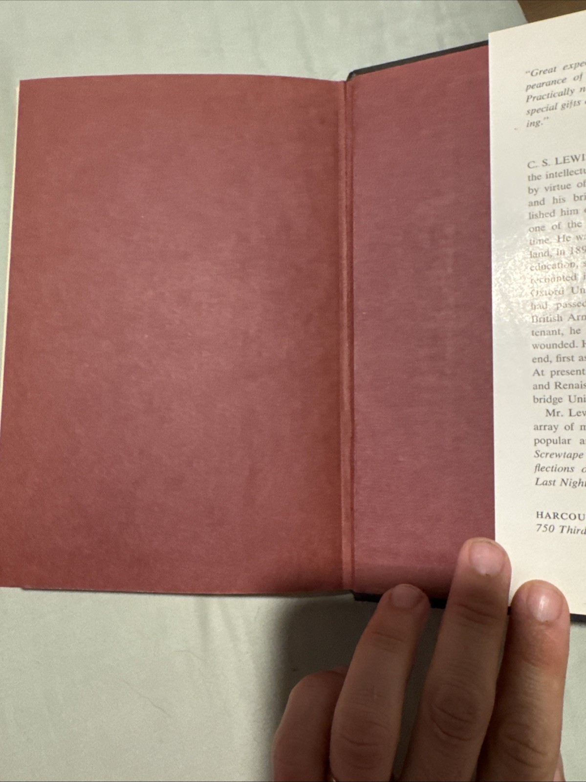 THE FOUR LOVES by C. S. Lewis 1960 First American Edition, 1st Printing