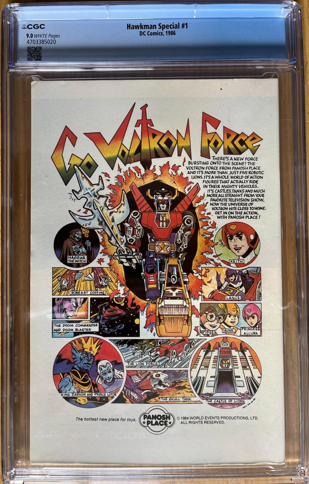 1986 HAWKMAN Special #1 CGC 9.0 Dick Giordano cover – White Pages