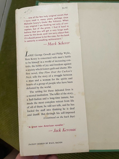 TWO COPIES of One Flew Over The Cuckoo’s Nest by Ken Kesey | 1st Edition | 1962