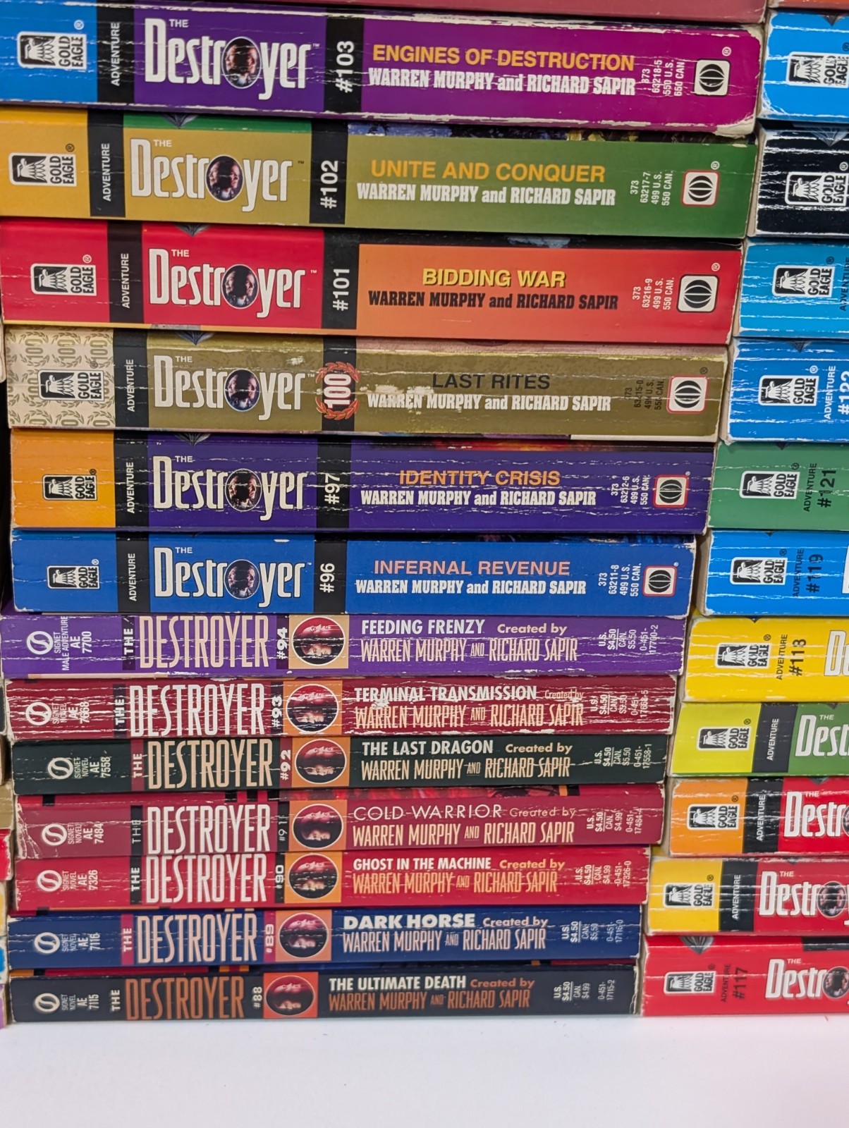The Destroyer Series Lot 113 Books Warren Murphy Richard Sapir Remo Williams