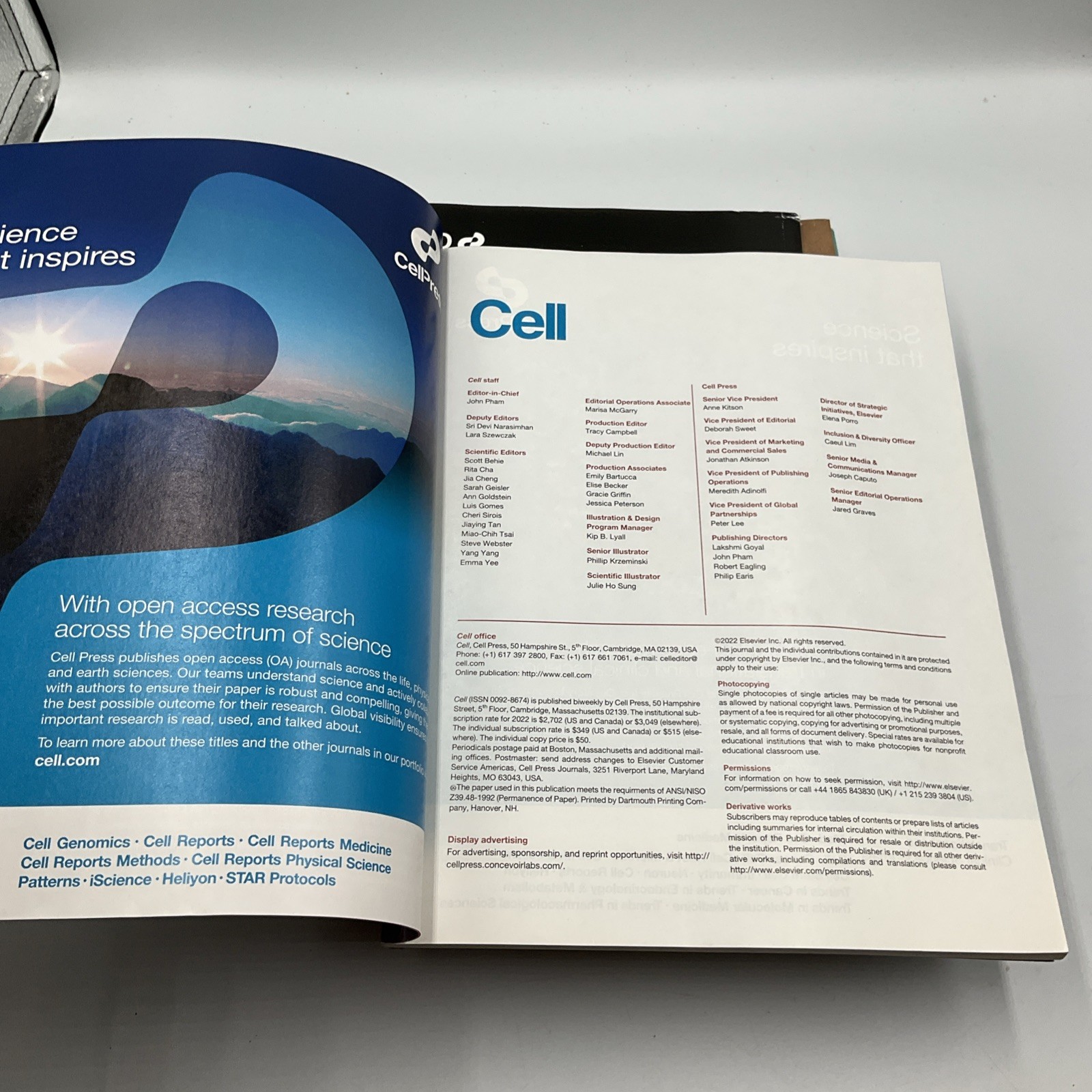 Cell Magazine Medical Journal Lot Of 9 Vol 185 #12, 13,17, 18, 19, 20,21,22-2022
