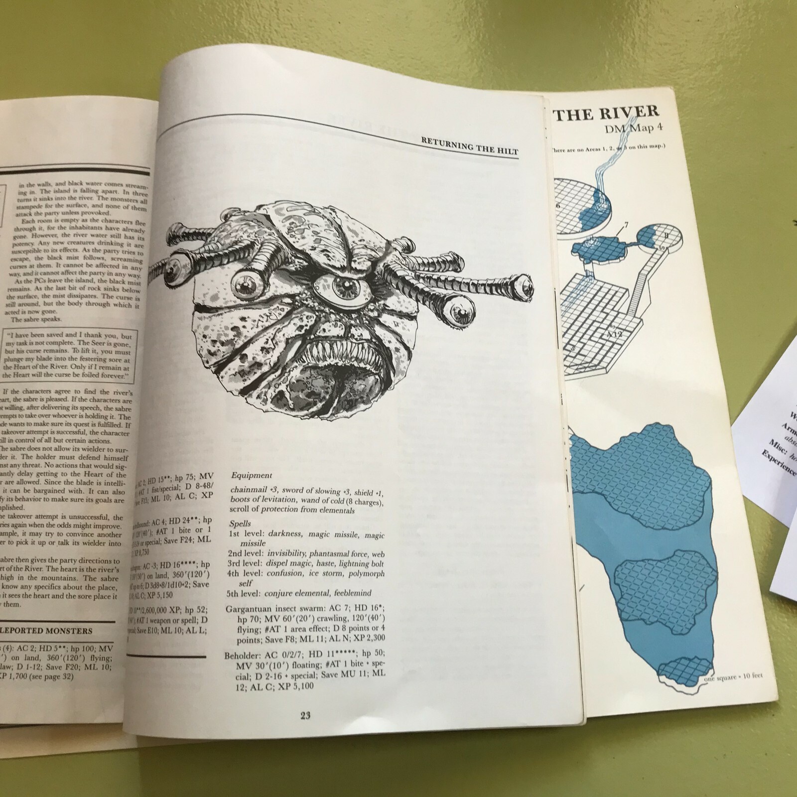 CM3 Sabre River Module Dungeons & Dragons AD&D D&D 9119 1984 niles & nesmith !
