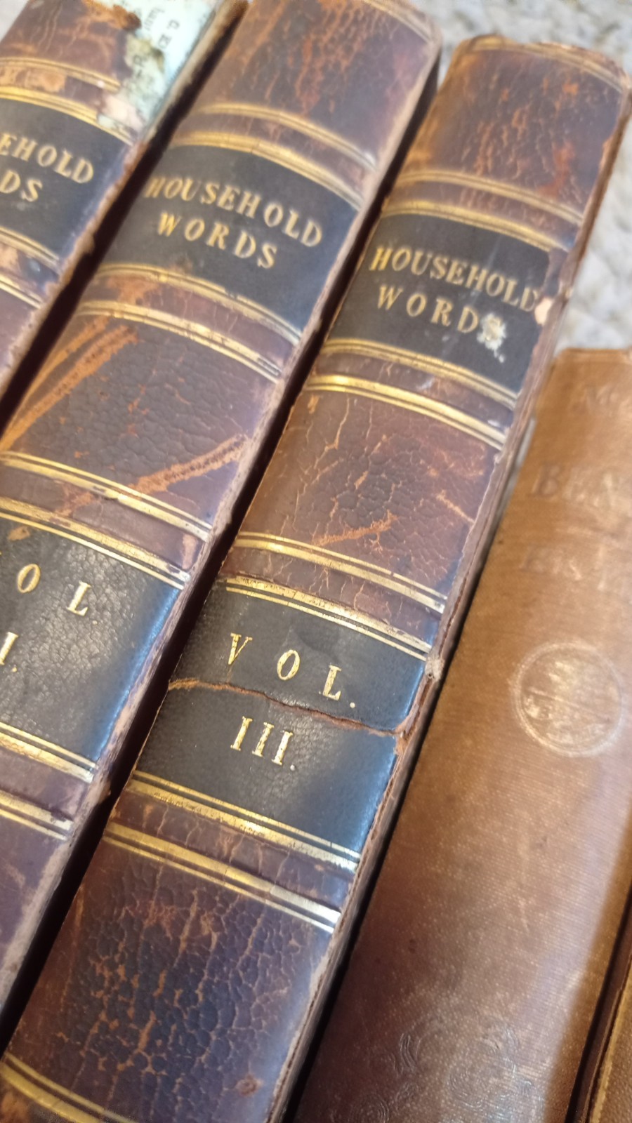Lot of 9 Antique 100+ years old Decorative Hardcover Books library staging decor