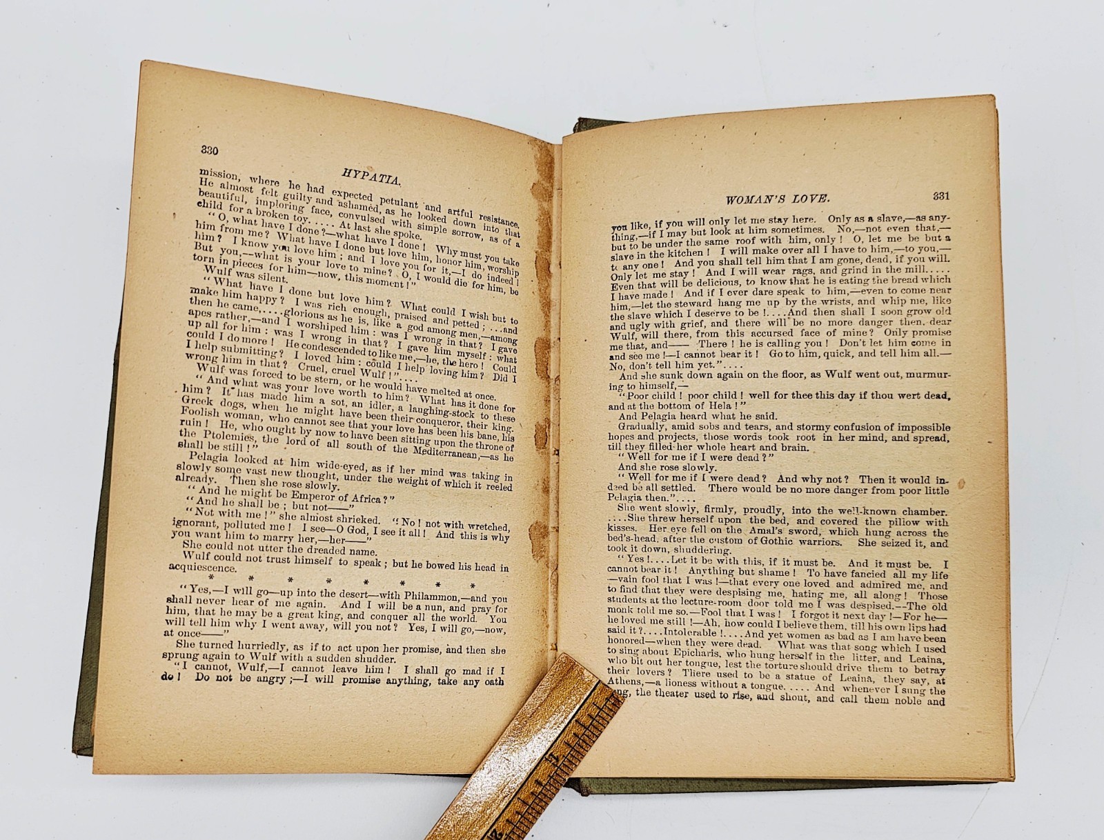 Hypatia Or New Foes With An Old Face by Kingsley Arlington Ed 1800s HC 359 pages