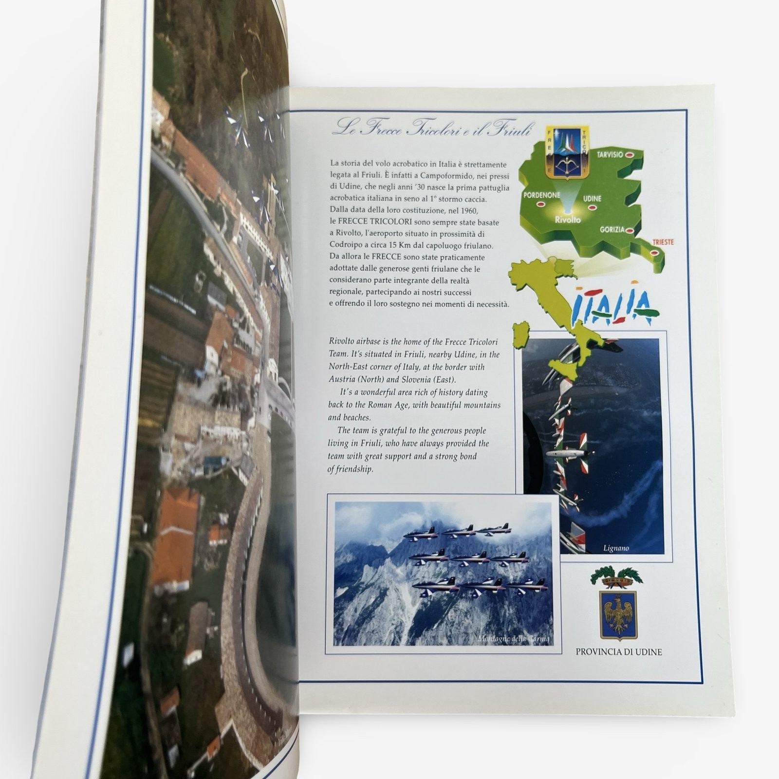 Frecce Tricolori 1996 Illustrated Brochure Pamphlet Aeronautica Militare