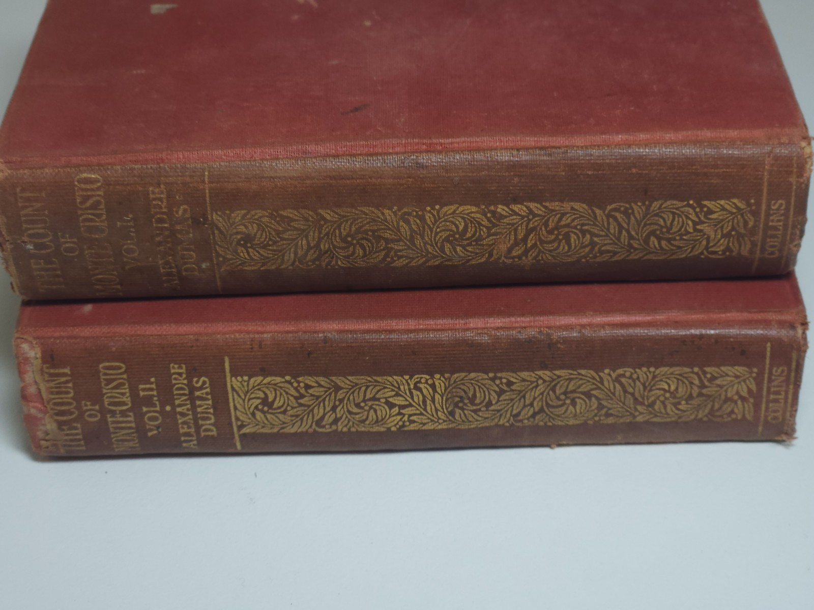 THE COUNT OF MONTE CRISTO VOL 1 & 2 BOOKs – ALEXANDRE DUMAS around 1910