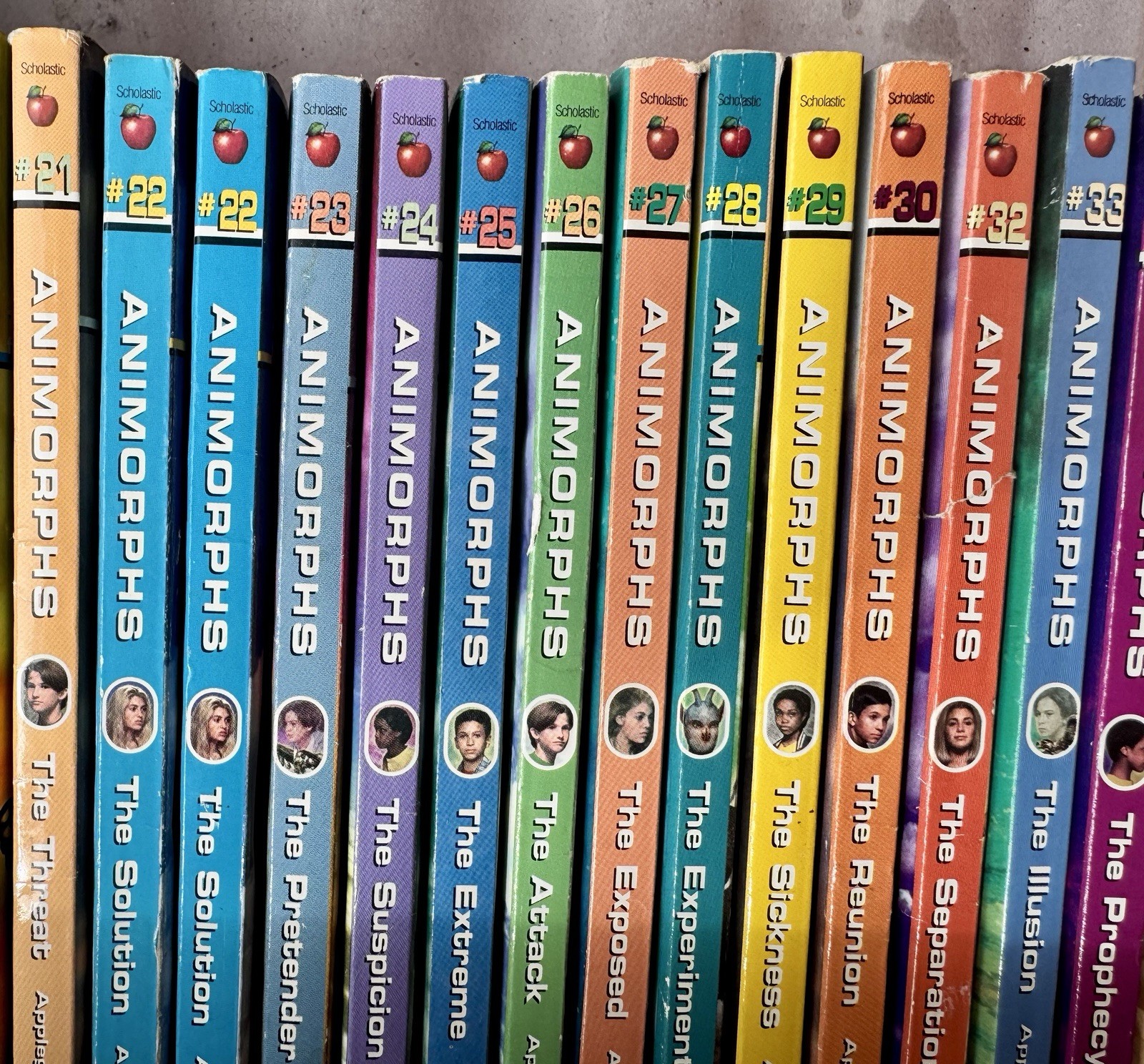 Animorphs You-Pick First Scholastic Printings #21-39 + #54 K.A. Applegate 1990s