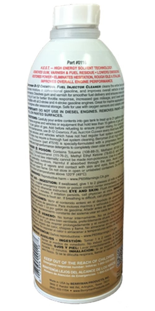 B-12 0116 Chemtool Fuel Injector Cleaner 15 Ounce 15 Fl Oz (Pack of 1) 11121730