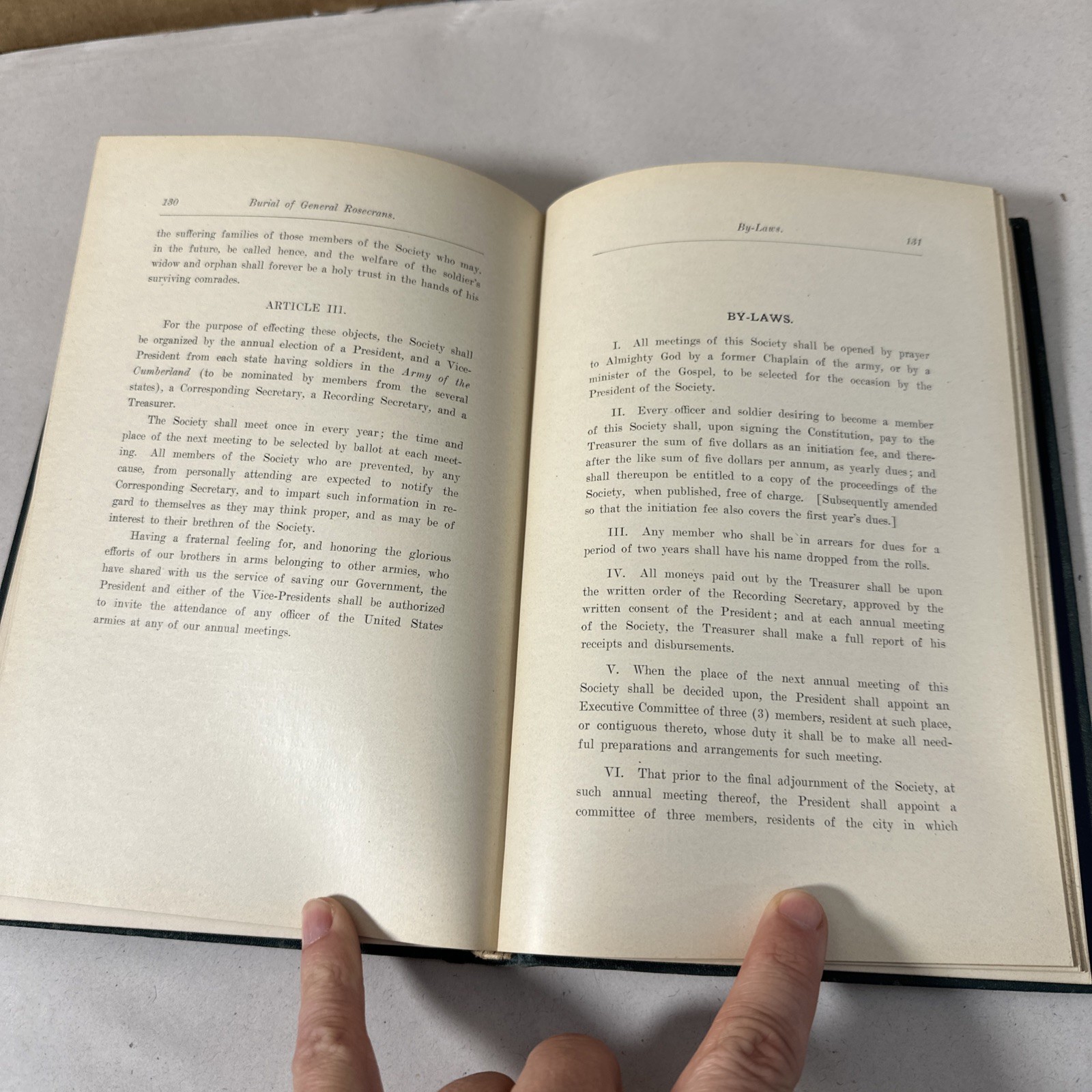 Burial General Rosecrans Army Of The Cumberland 1902 RARE Civil War Book