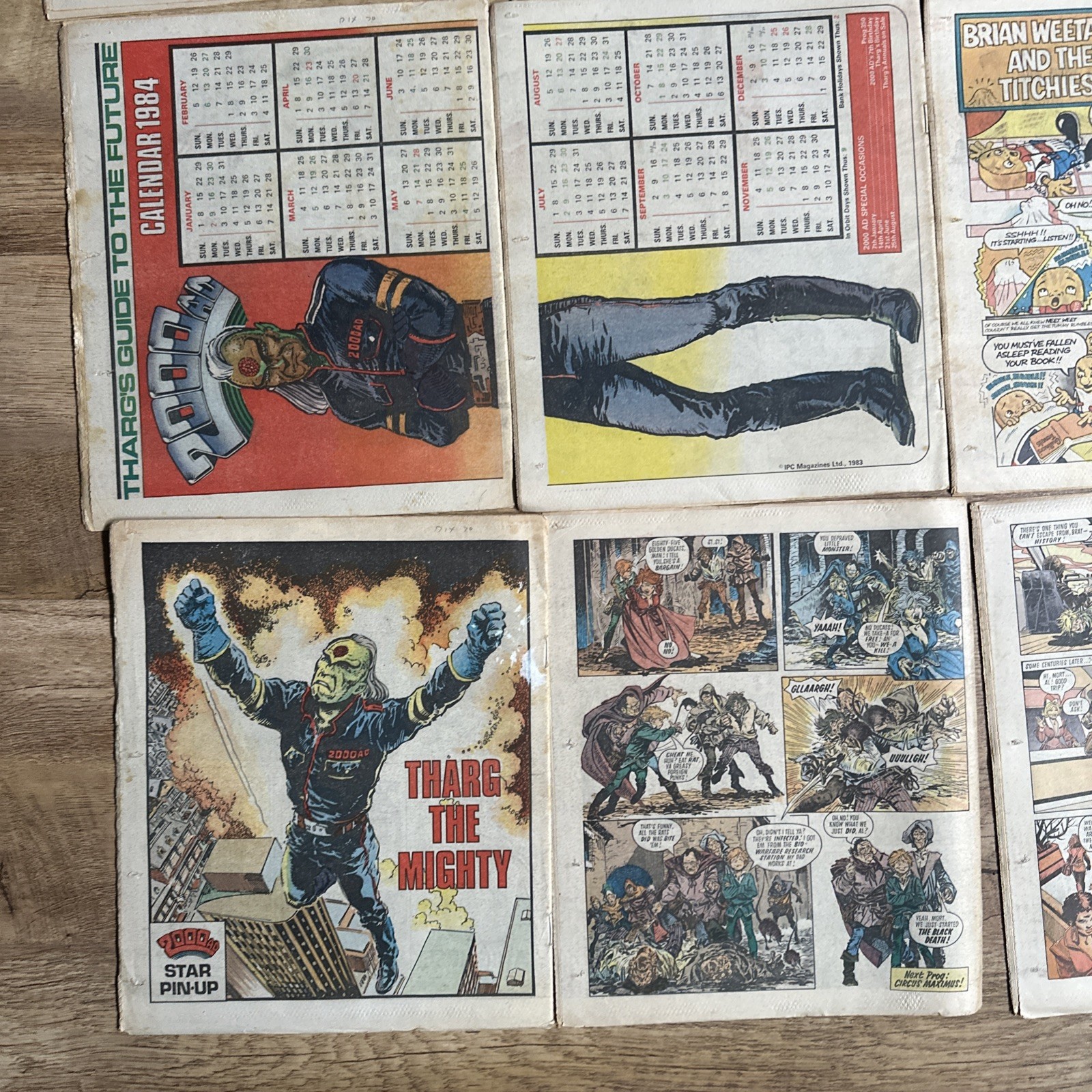2000AD Progs Judge Dredd issues 340 – 359 job lot